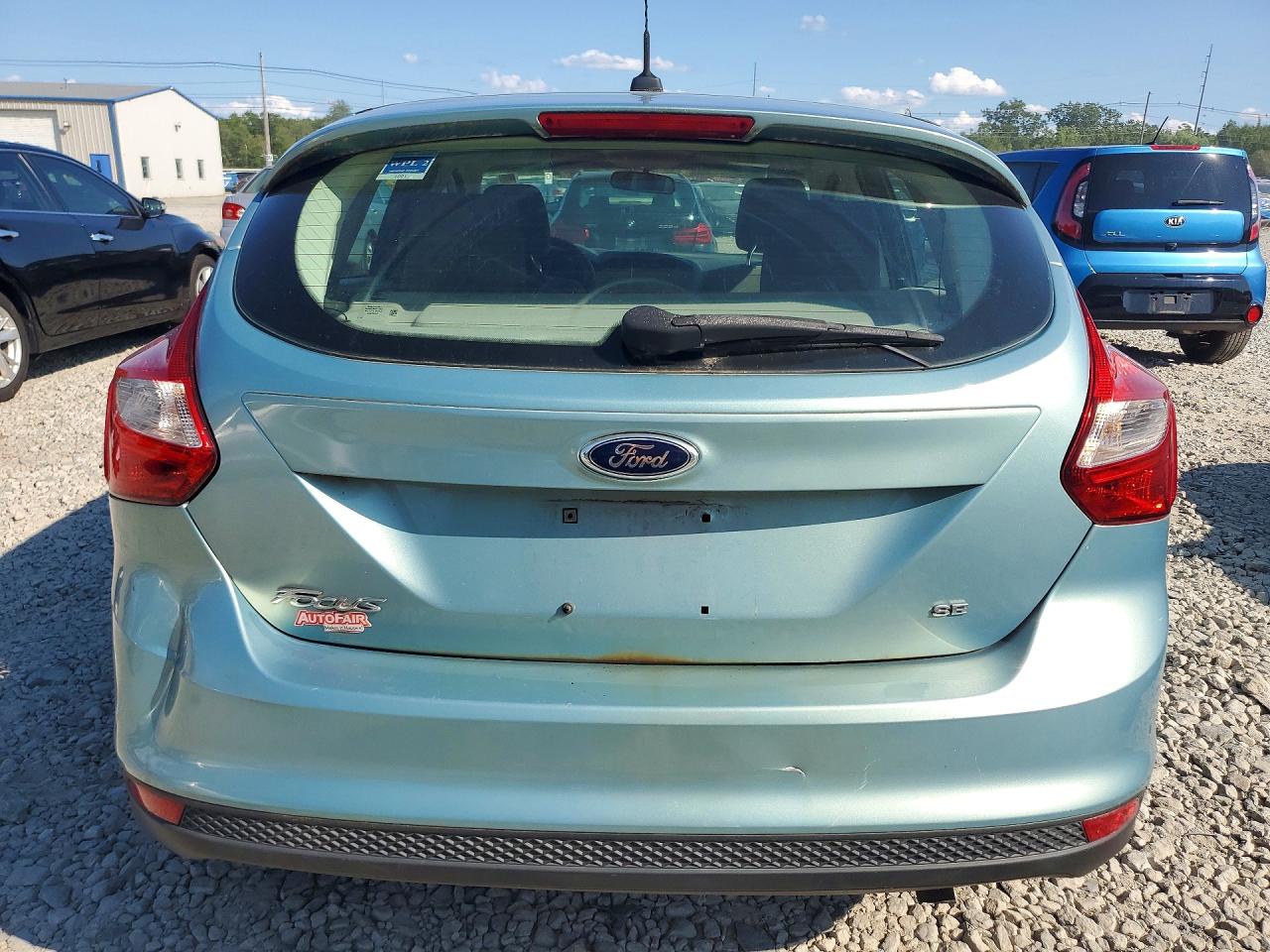 2012 Ford Focus Se Blue vin: 1FAHP3K2XCL351585