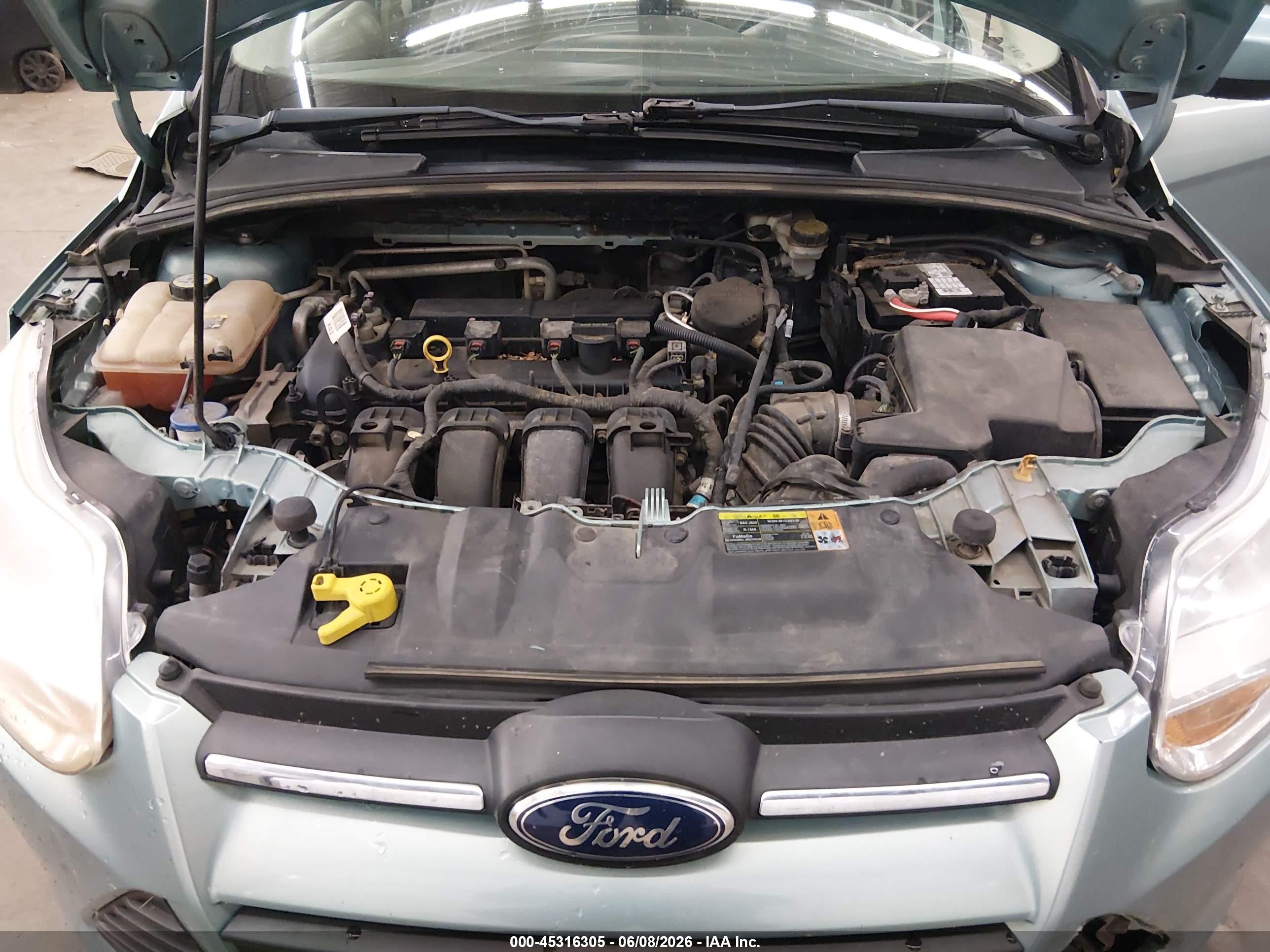 2012 Ford Focus Se Teal vin: 1FAHP3K2XCL404558