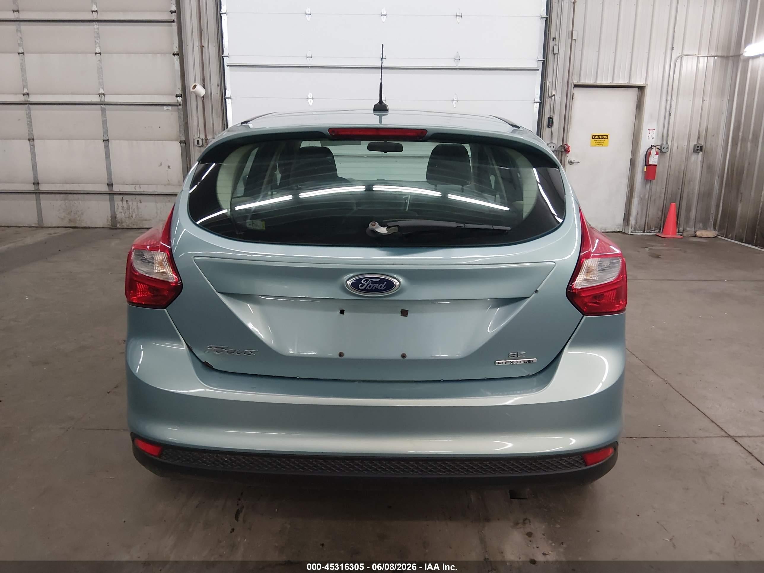 2012 Ford Focus Se Teal vin: 1FAHP3K2XCL404558