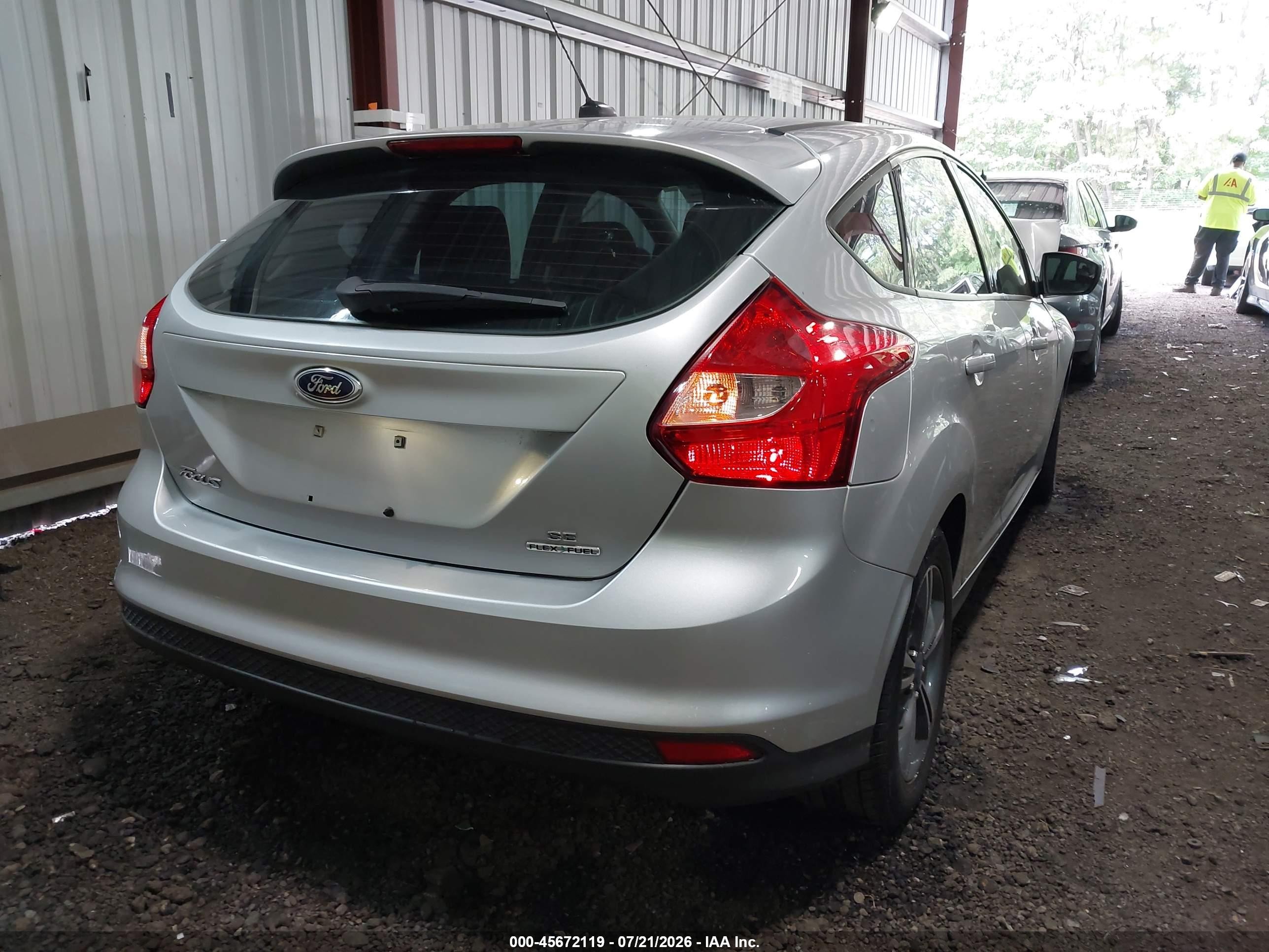 2012 Ford Focus Se Silver vin: 1FAHP3K2XCL433798