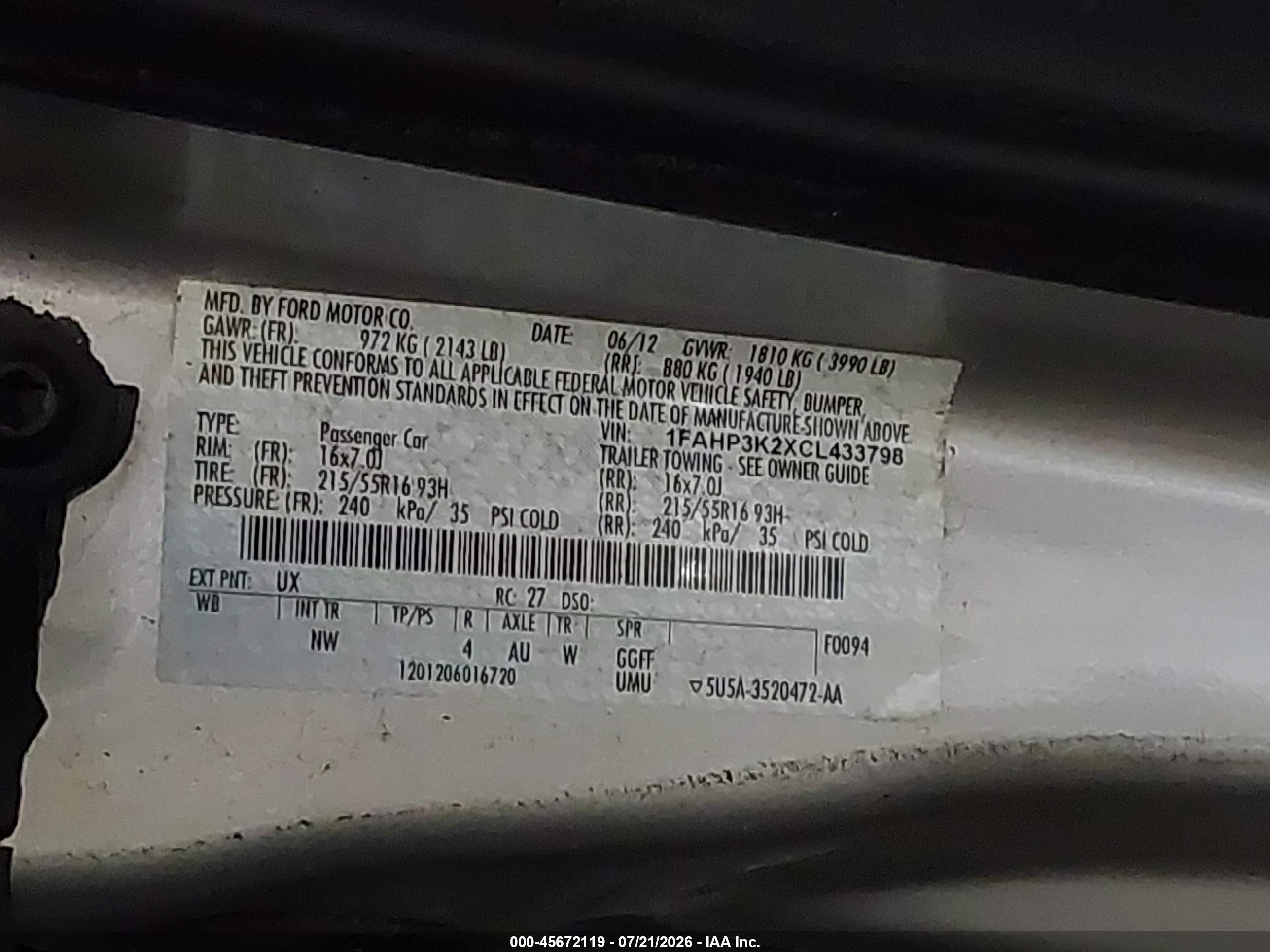 2012 Ford Focus Se Silver vin: 1FAHP3K2XCL433798