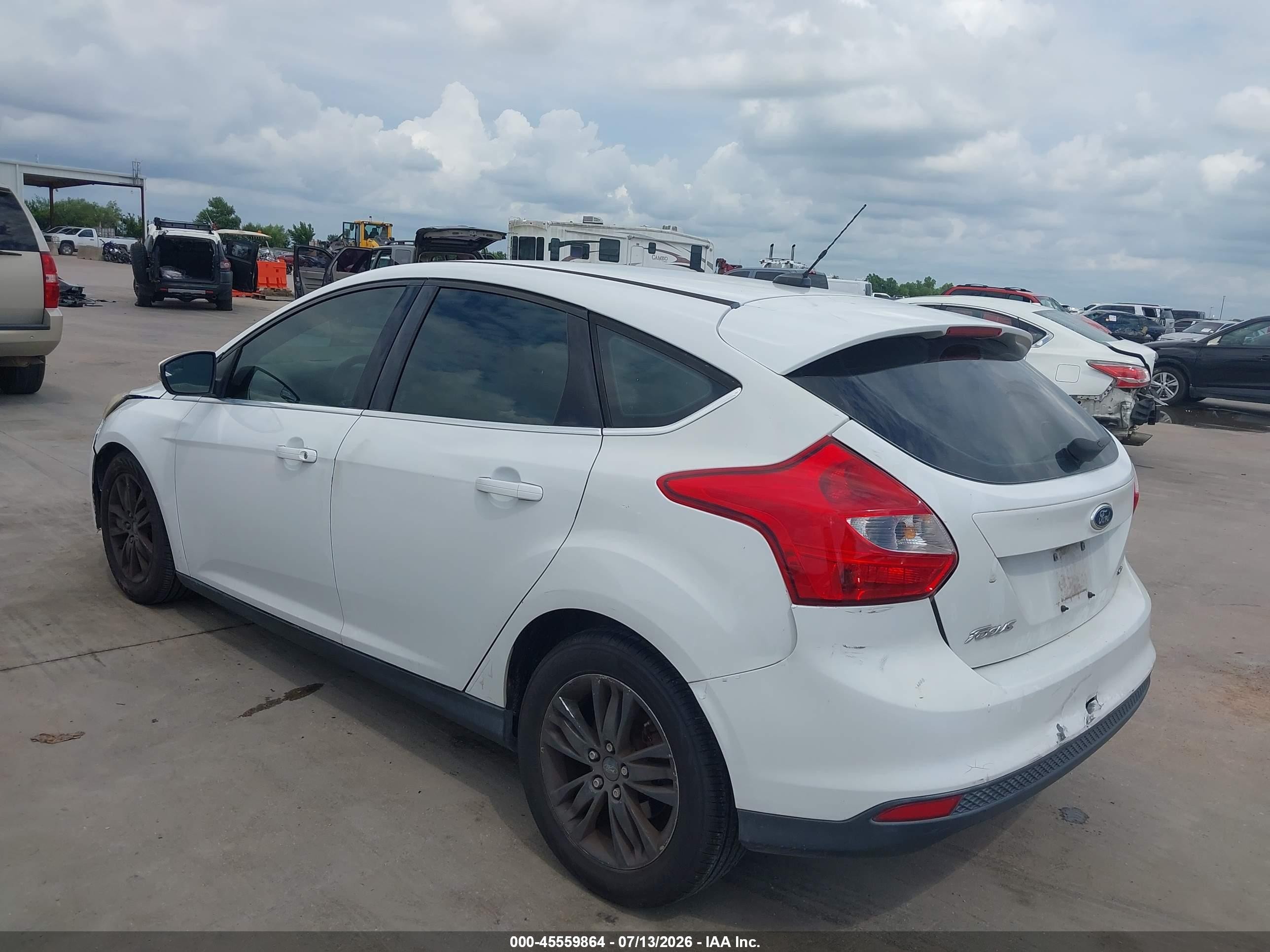 2012 Ford Focus Sel White vin: 1FAHP3M20CL146063