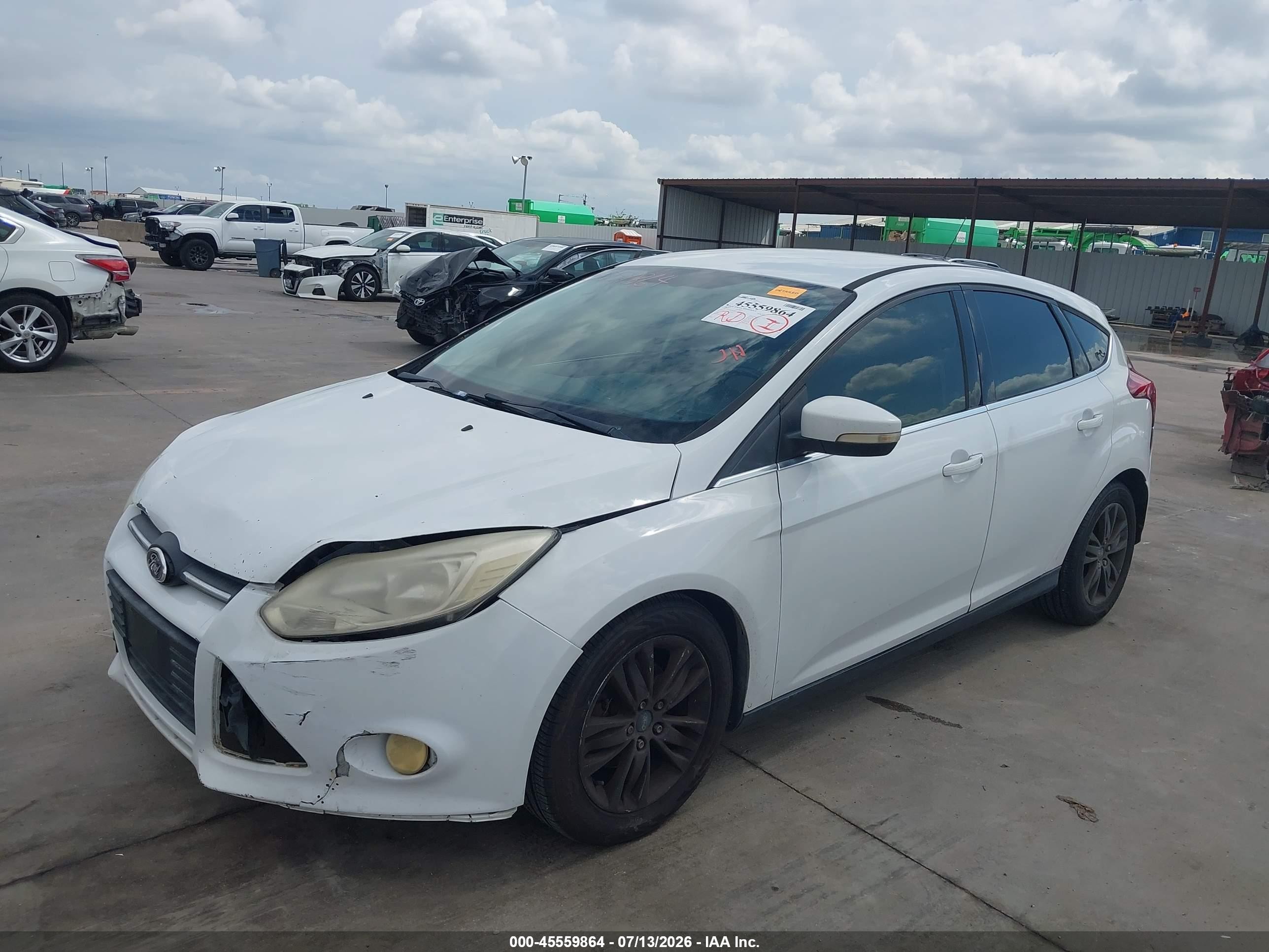 2012 Ford Focus Sel White vin: 1FAHP3M20CL146063