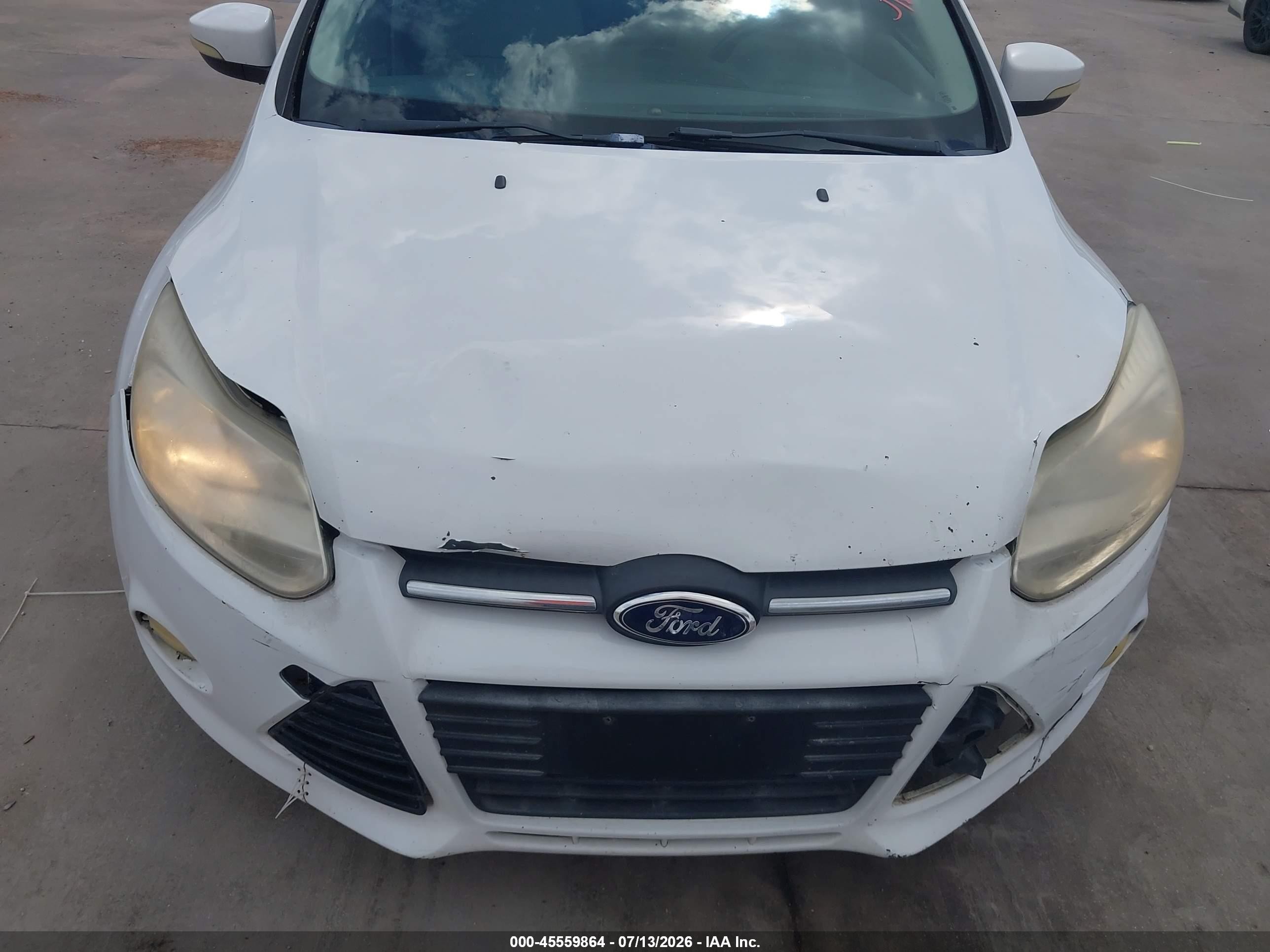 2012 Ford Focus Sel White vin: 1FAHP3M20CL146063