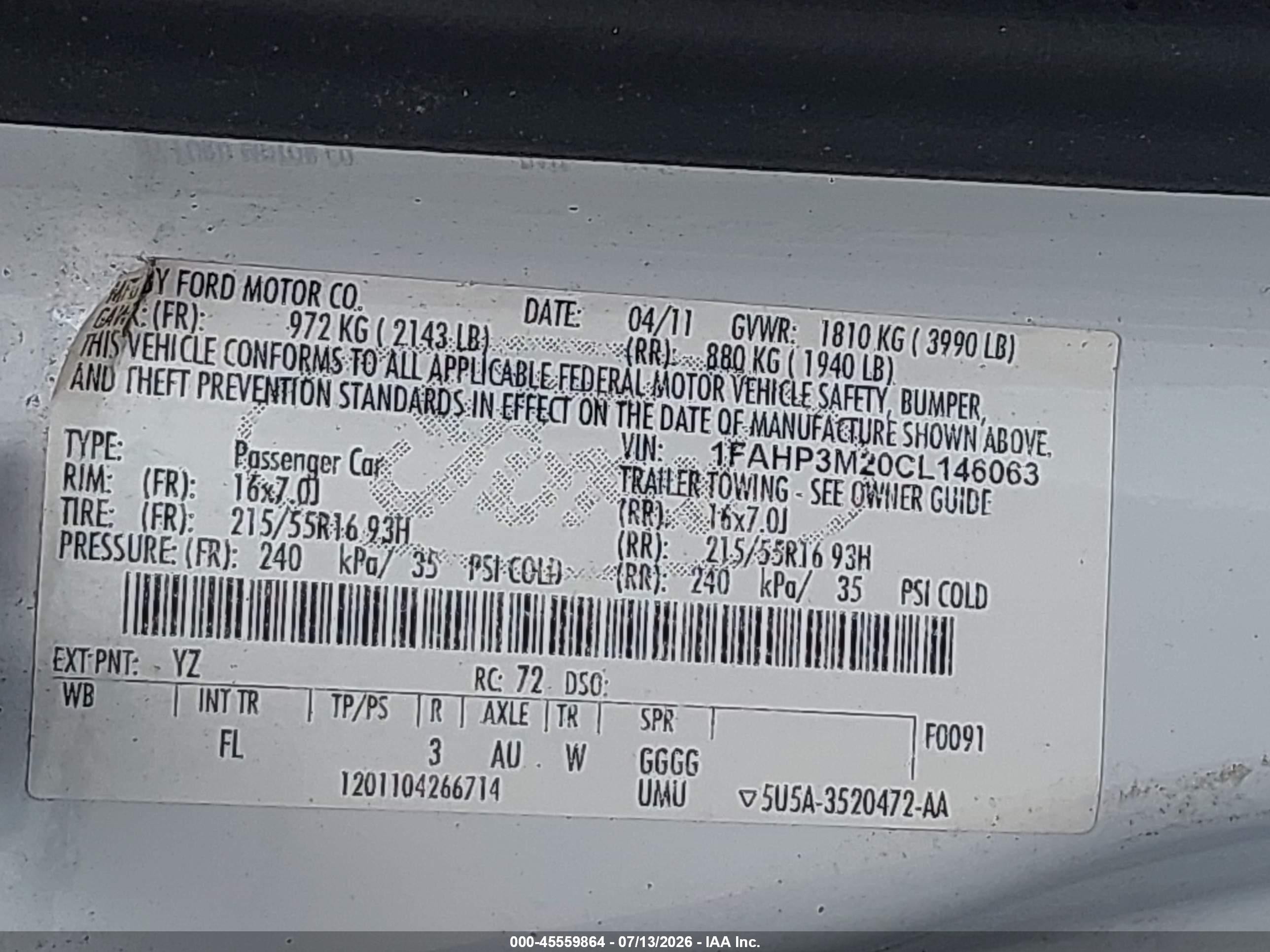 2012 Ford Focus Sel White vin: 1FAHP3M20CL146063