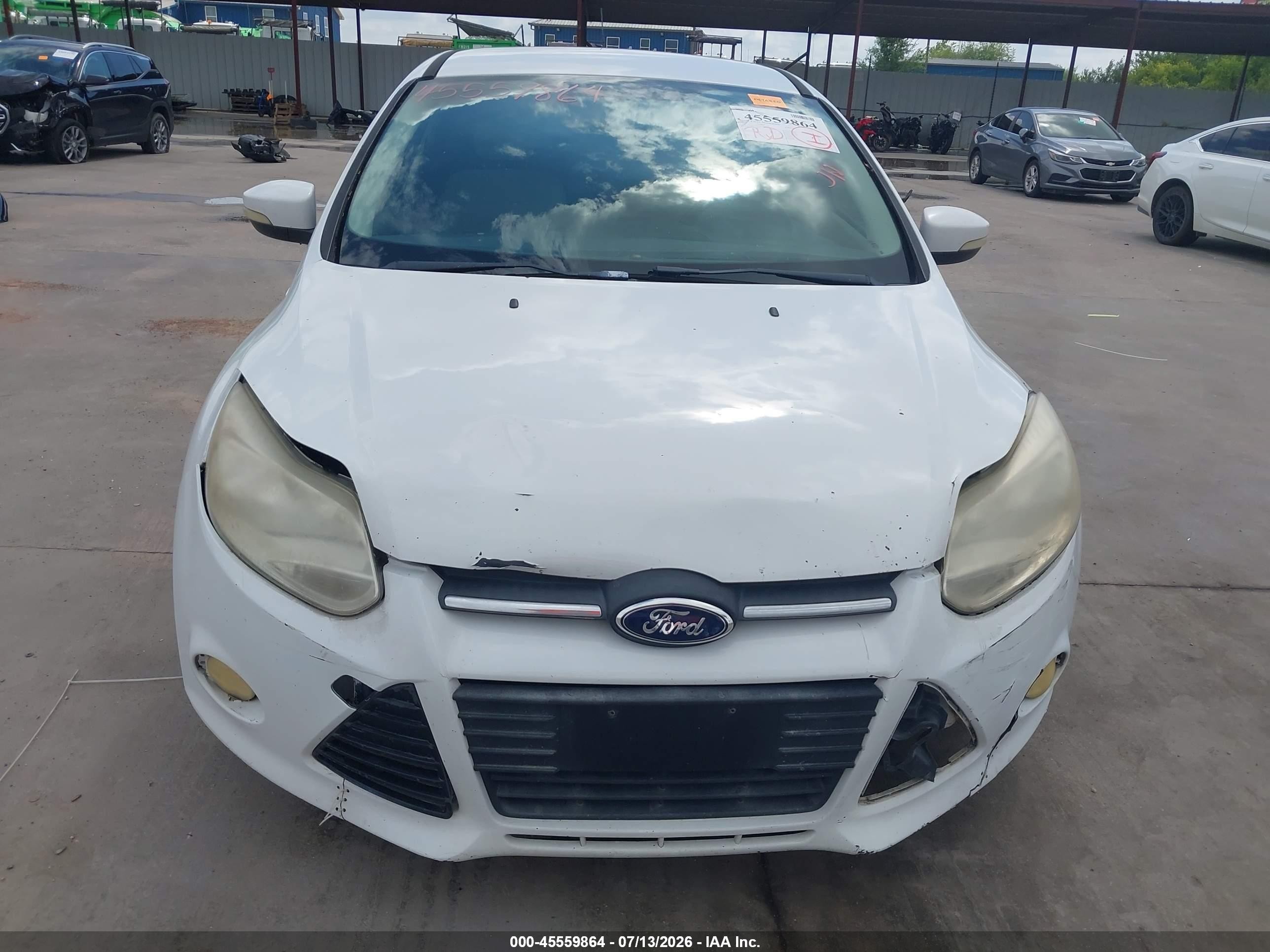 2012 Ford Focus Sel White vin: 1FAHP3M20CL146063