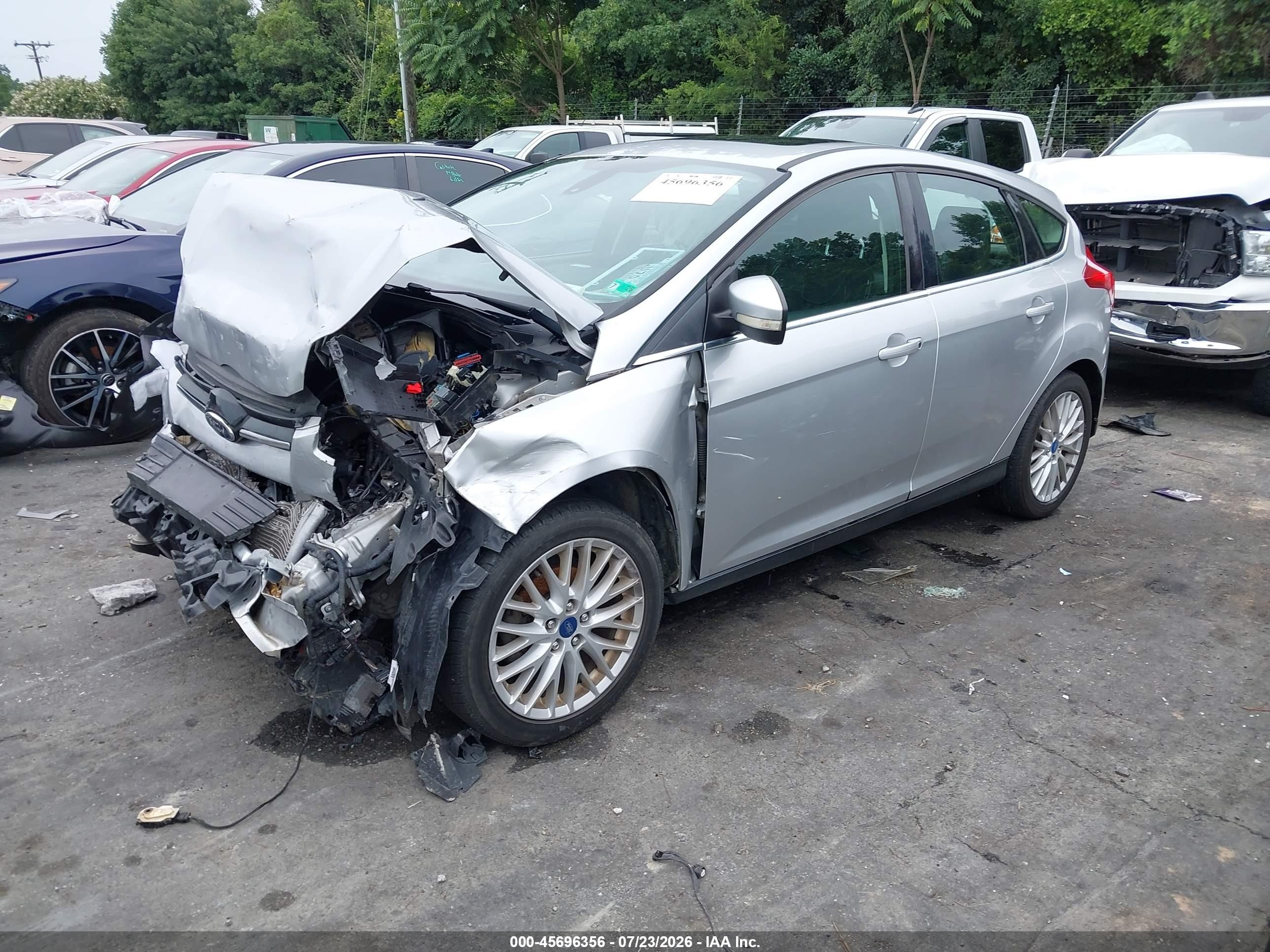 2012 Ford Focus Sel Silver vin: 1FAHP3M20CL224311