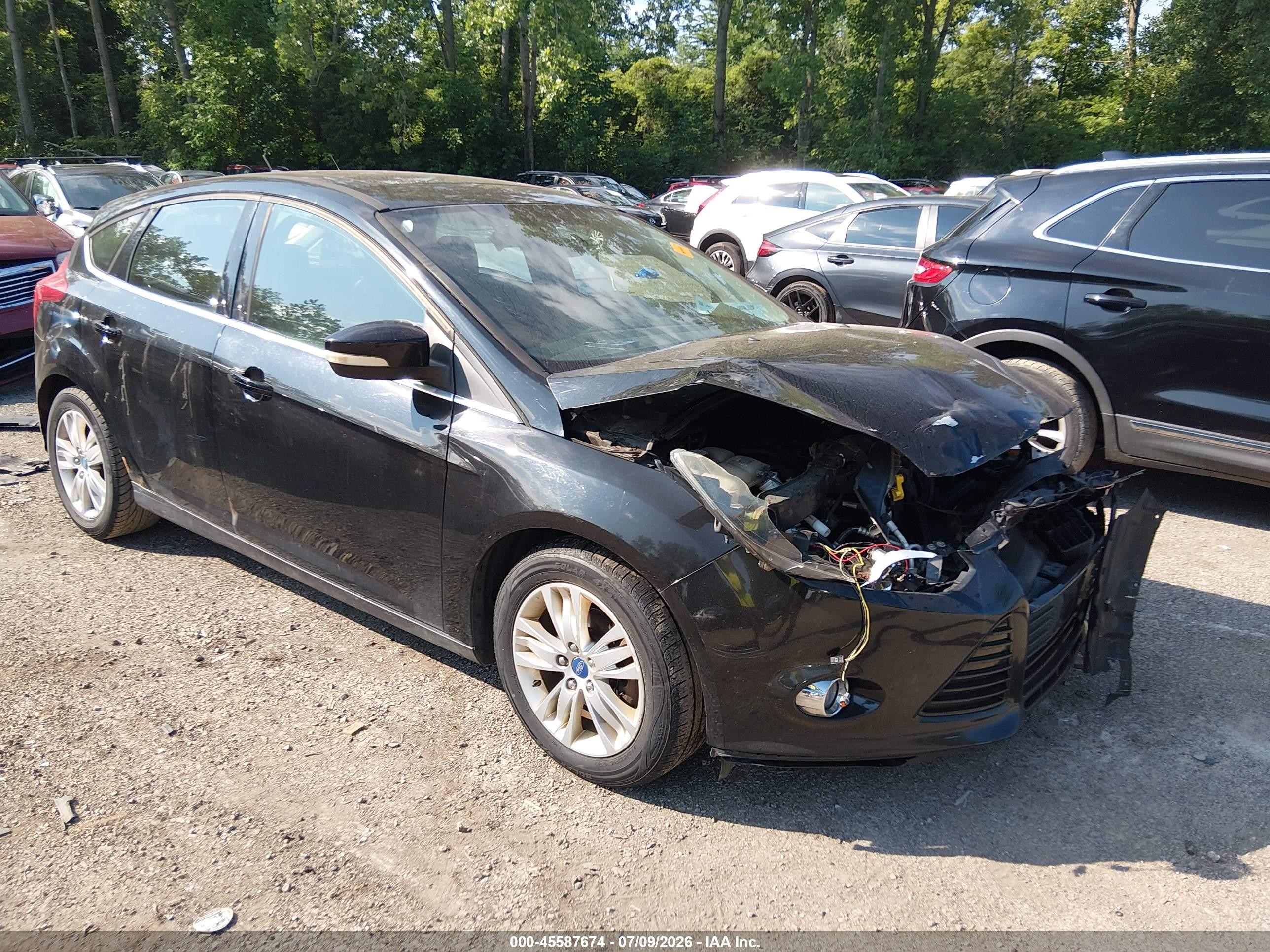 2012 Ford Focus Sel Black vin: 1FAHP3M20CL233364