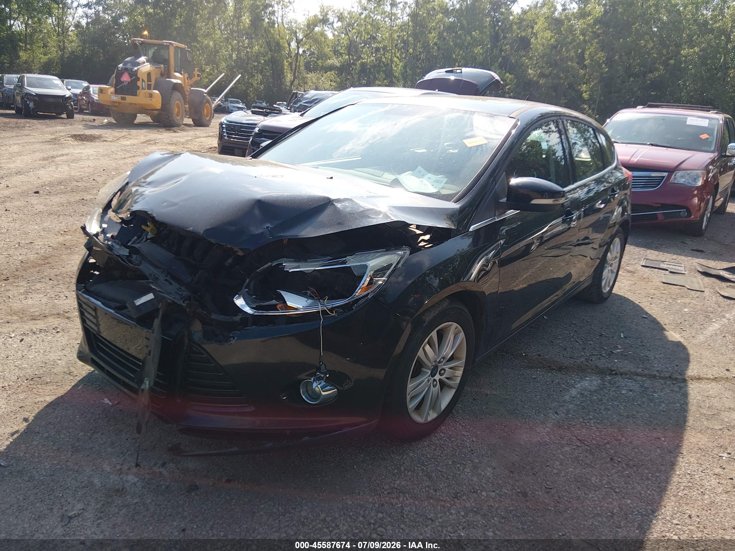 2012 Ford Focus Sel Black vin: 1FAHP3M20CL233364