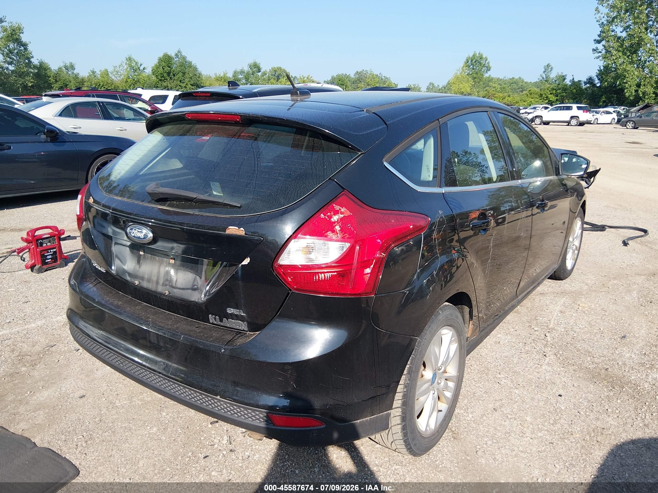 2012 Ford Focus Sel Black vin: 1FAHP3M20CL233364