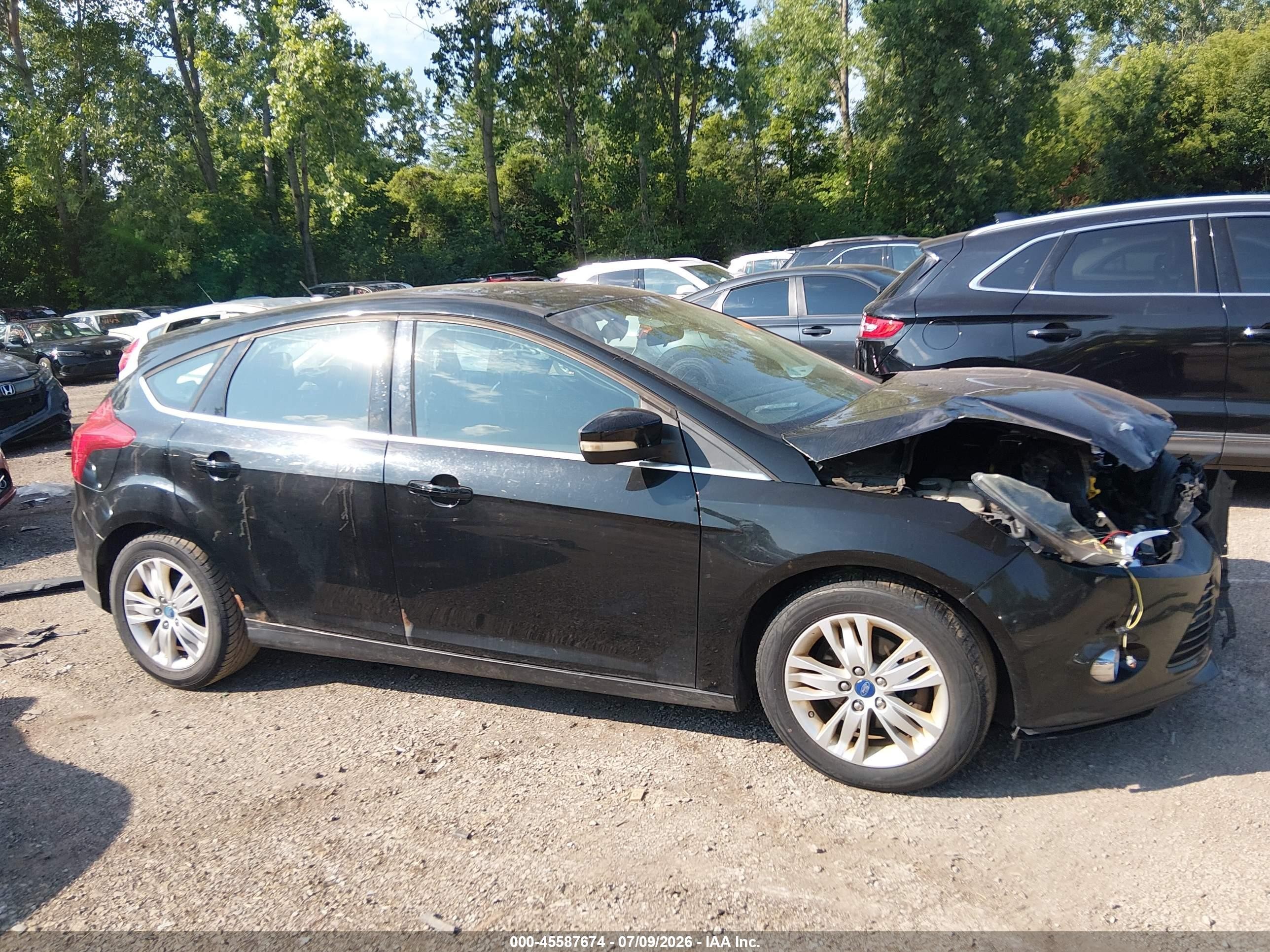 2012 Ford Focus Sel Black vin: 1FAHP3M20CL233364