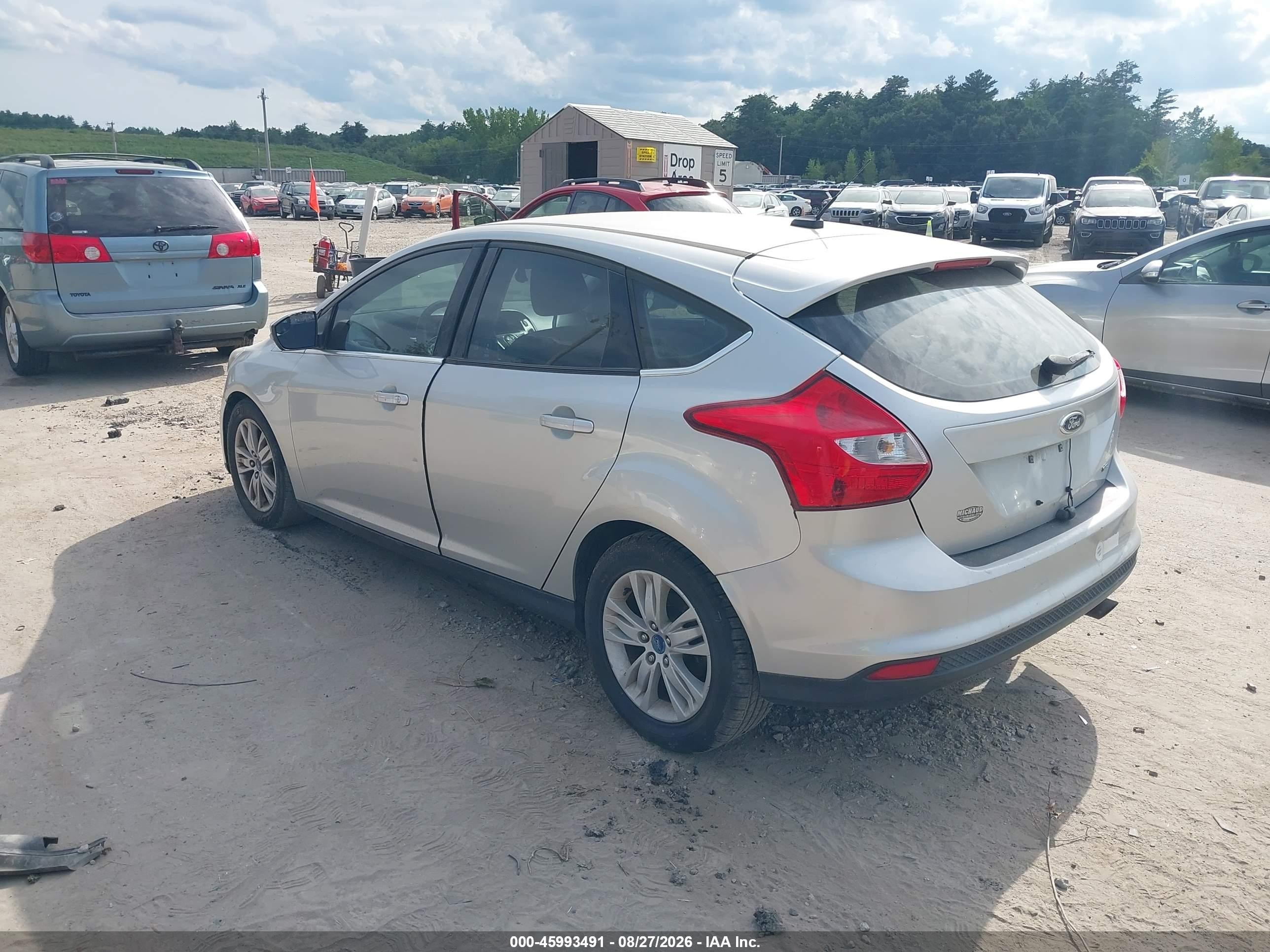 2012 Ford Focus Sel Silver vin: 1FAHP3M20CL344674