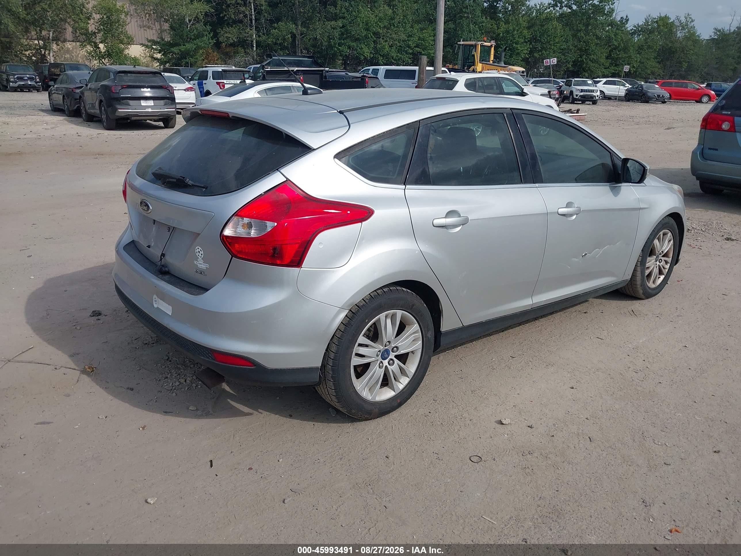 2012 Ford Focus Sel Silver vin: 1FAHP3M20CL344674