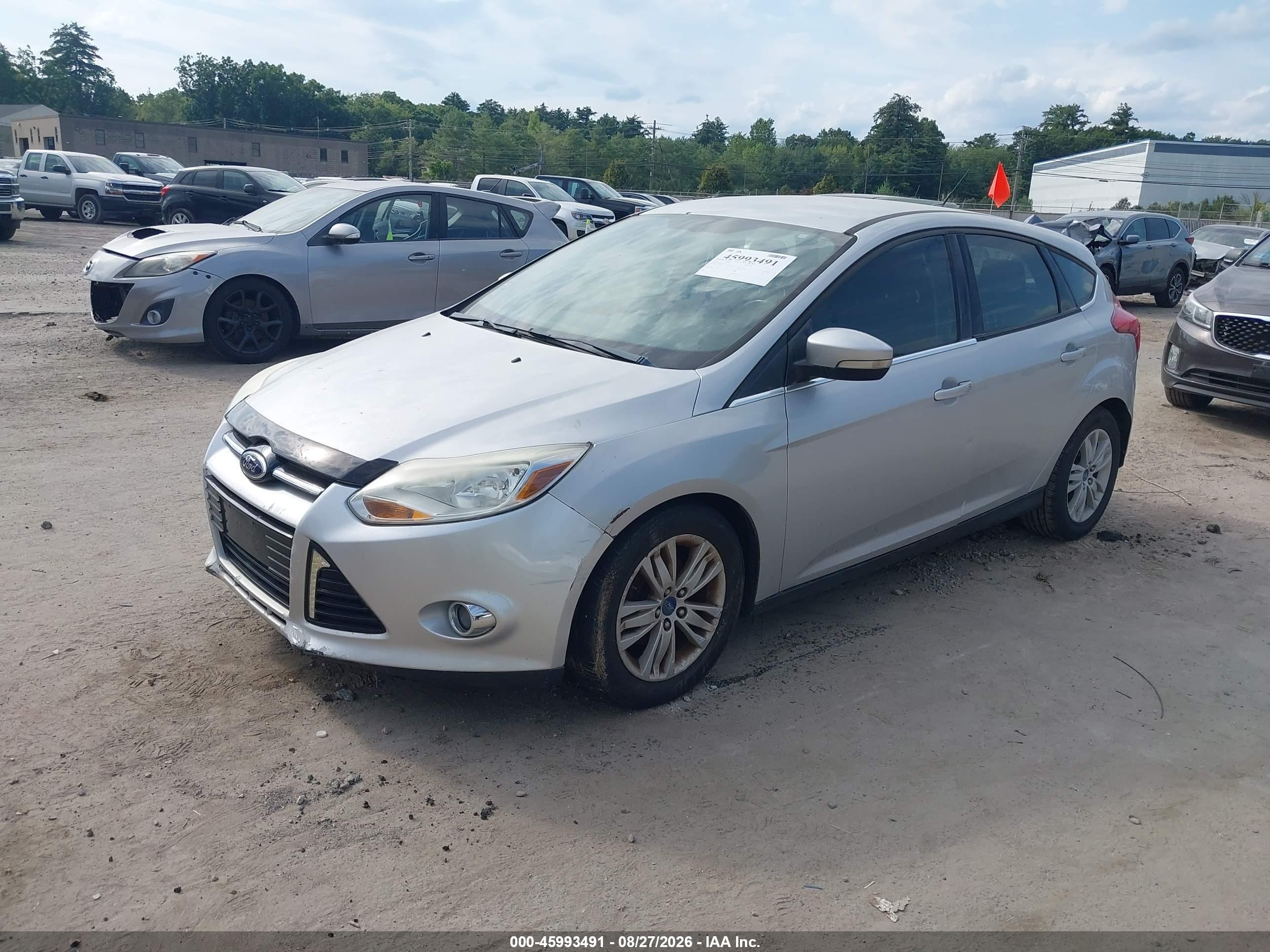 2012 Ford Focus Sel Silver vin: 1FAHP3M20CL344674
