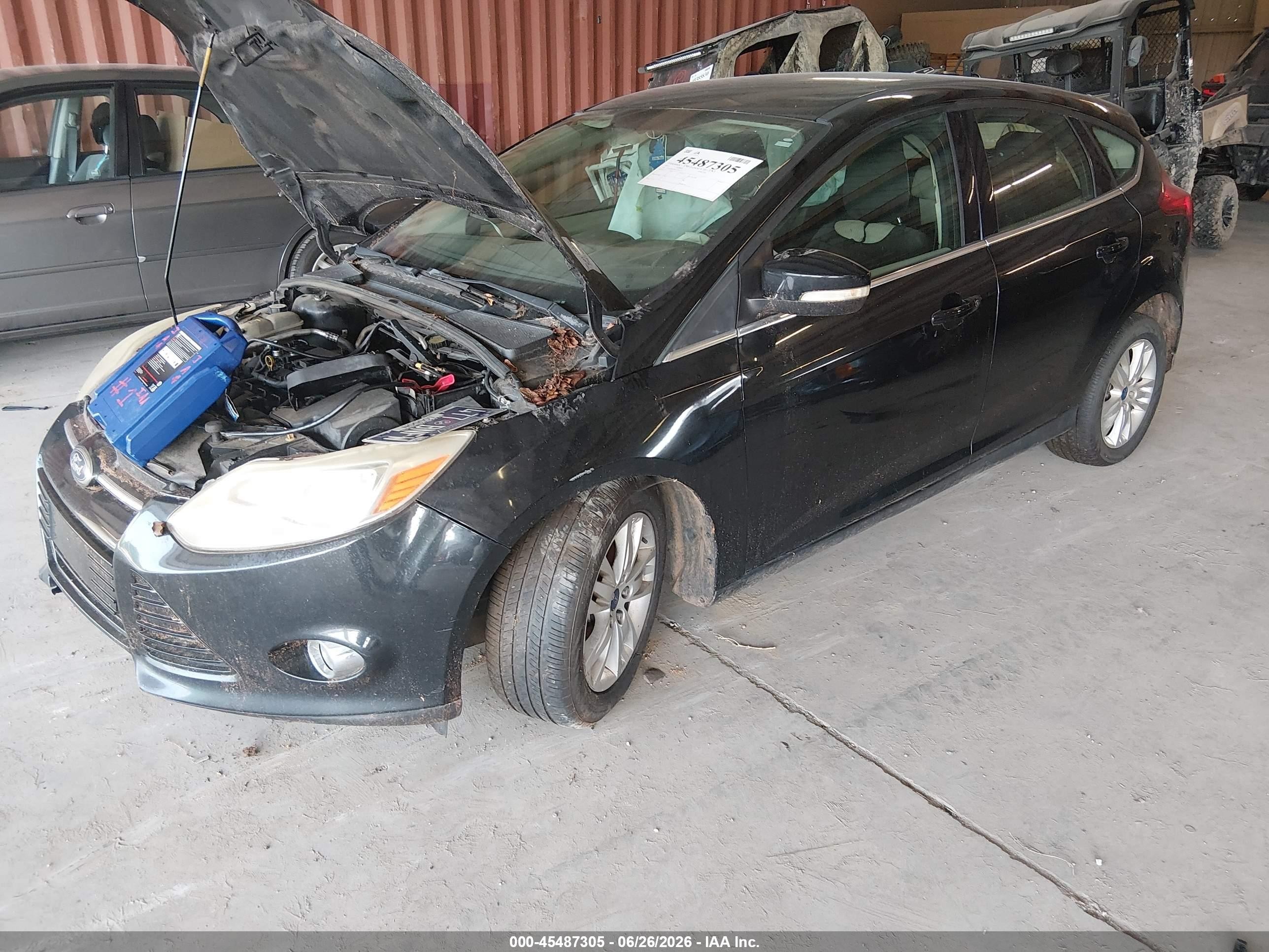 2012 Ford Focus Sel Black vin: 1FAHP3M20CL358722