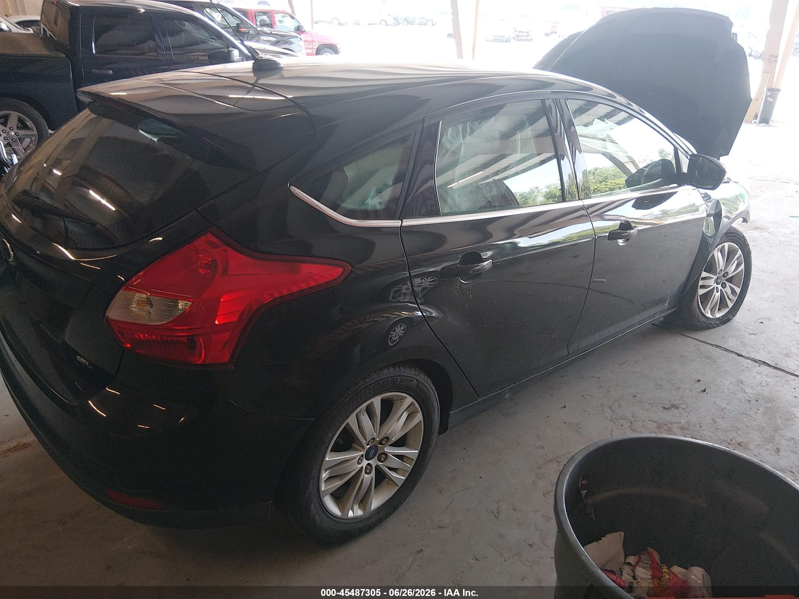 2012 Ford Focus Sel Black vin: 1FAHP3M20CL358722