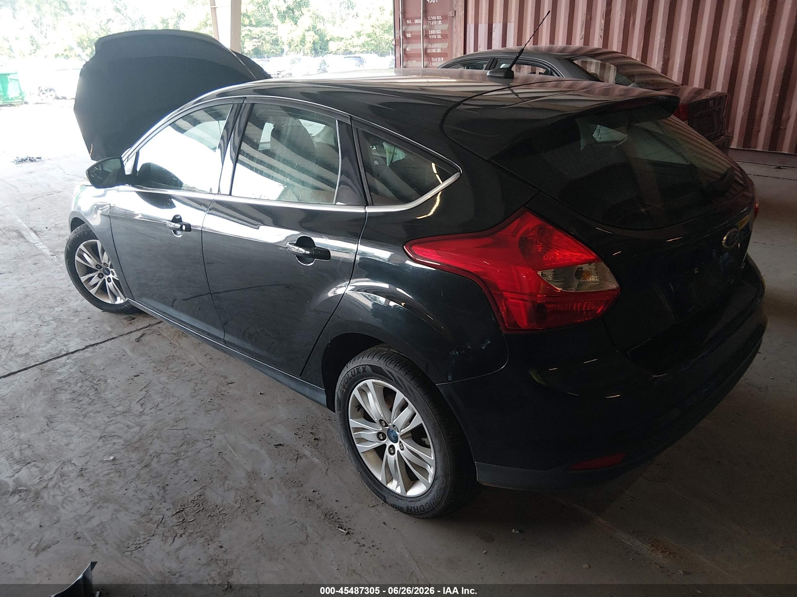 2012 Ford Focus Sel Black vin: 1FAHP3M20CL358722