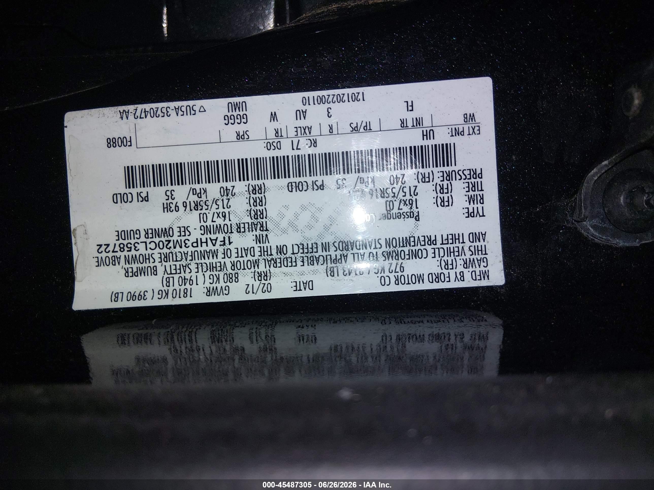 2012 Ford Focus Sel Black vin: 1FAHP3M20CL358722
