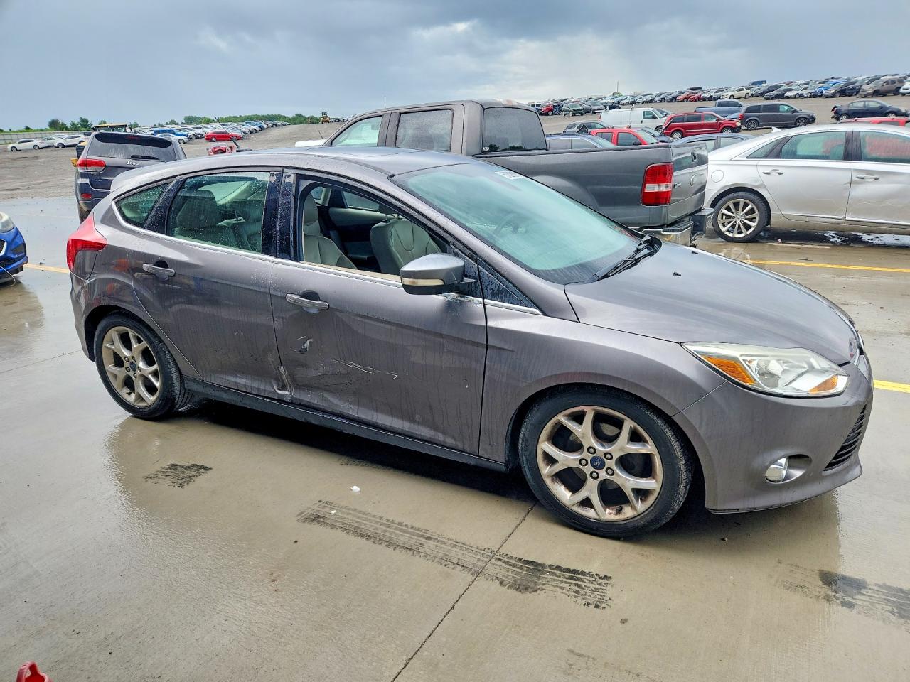 2012 Ford Focus Sel Gray vin: 1FAHP3M20CL434424
