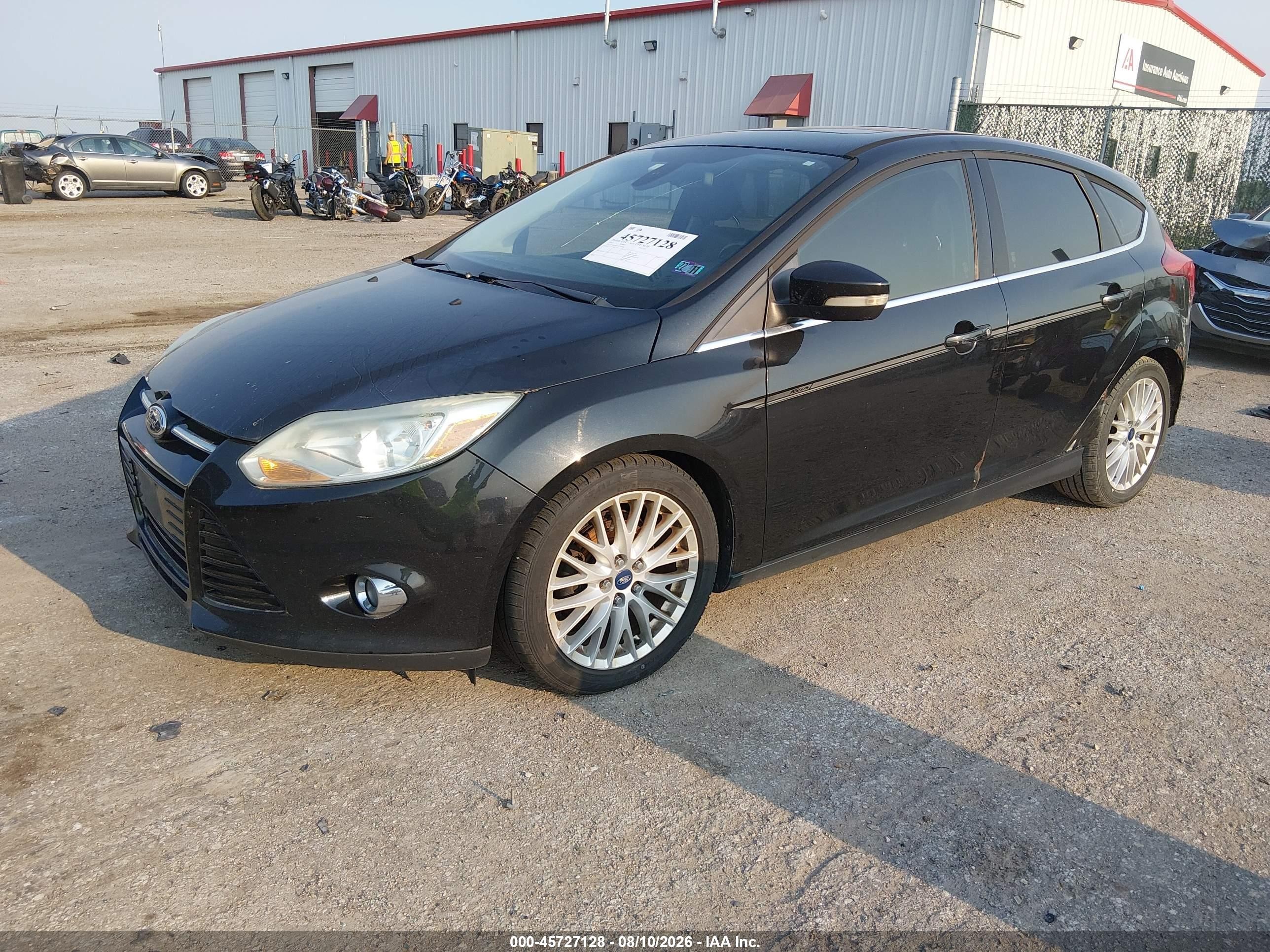 2012 Ford Focus Sel Black vin: 1FAHP3M21CL140546