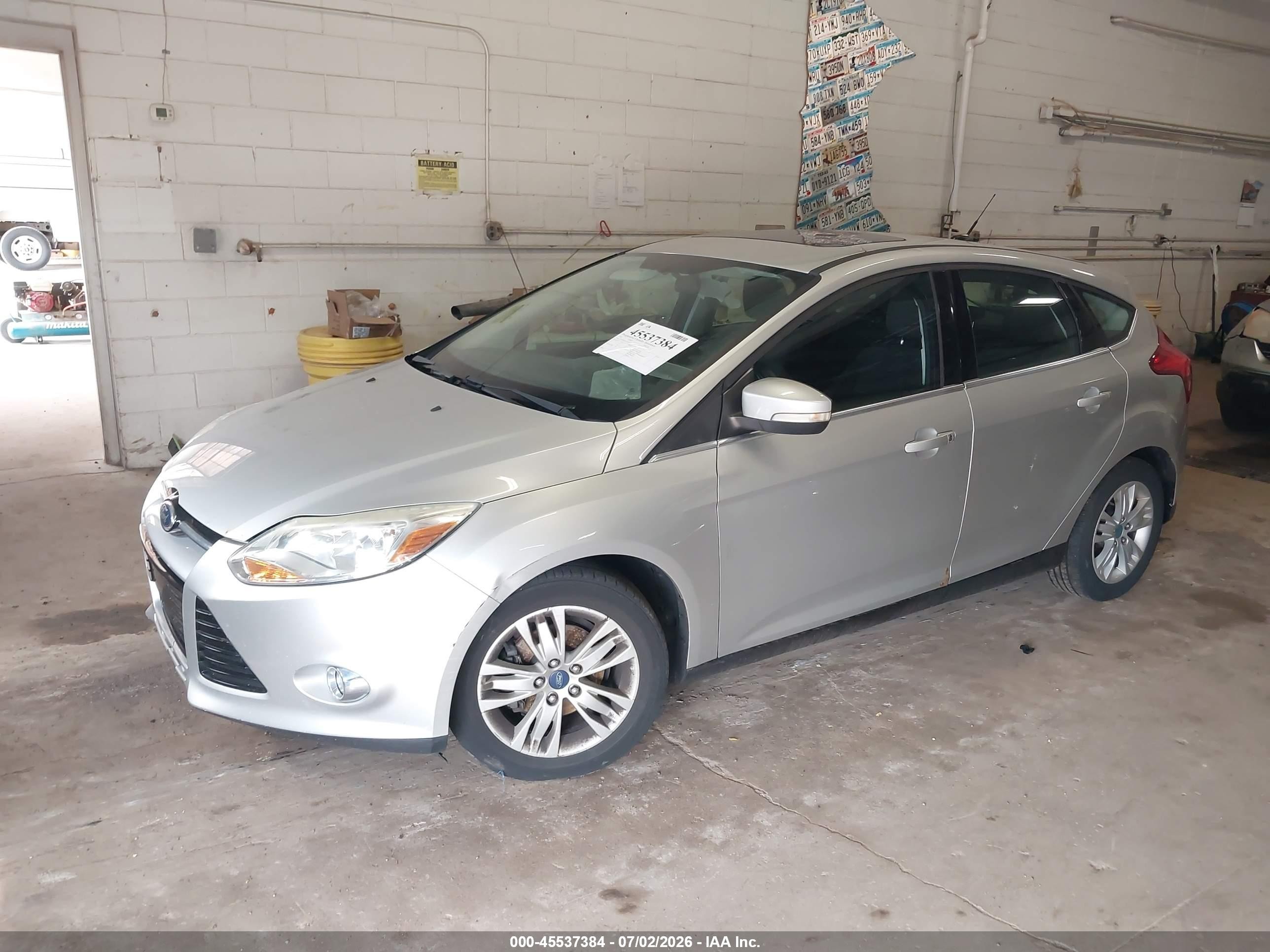 2012 Ford Focus Sel Silver vin: 1FAHP3M21CL222230