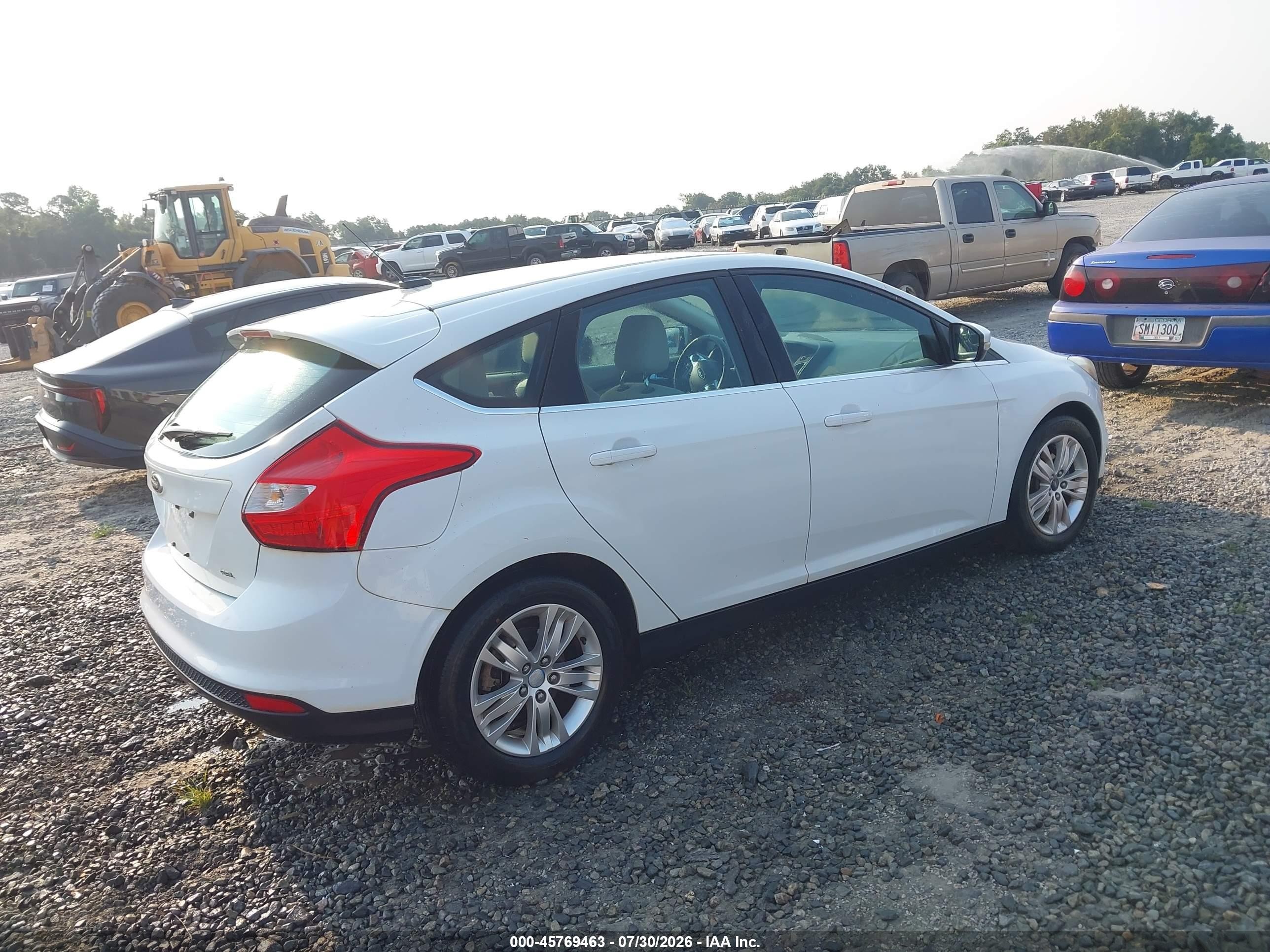 2012 Ford Focus Sel White vin: 1FAHP3M21CL270505