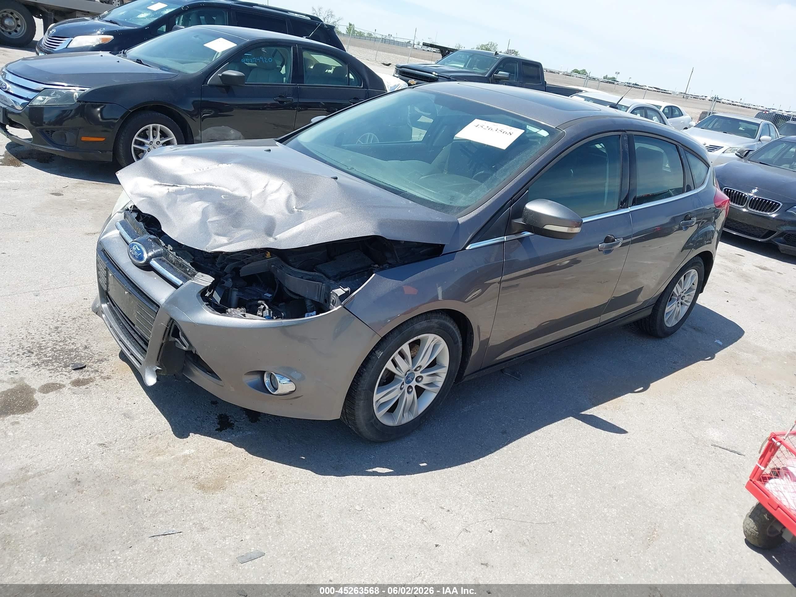 2012 Ford Focus Sel Gray vin: 1FAHP3M21CL283304