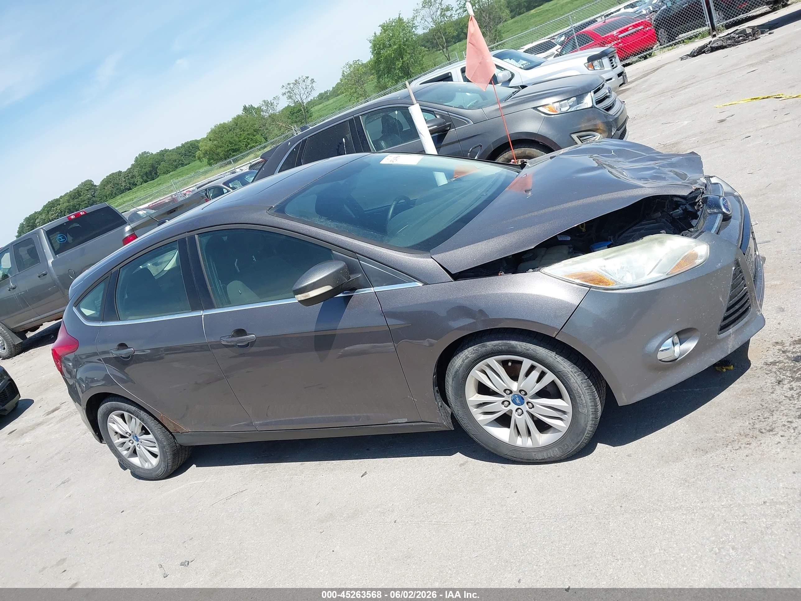 2012 Ford Focus Sel Gray vin: 1FAHP3M21CL283304