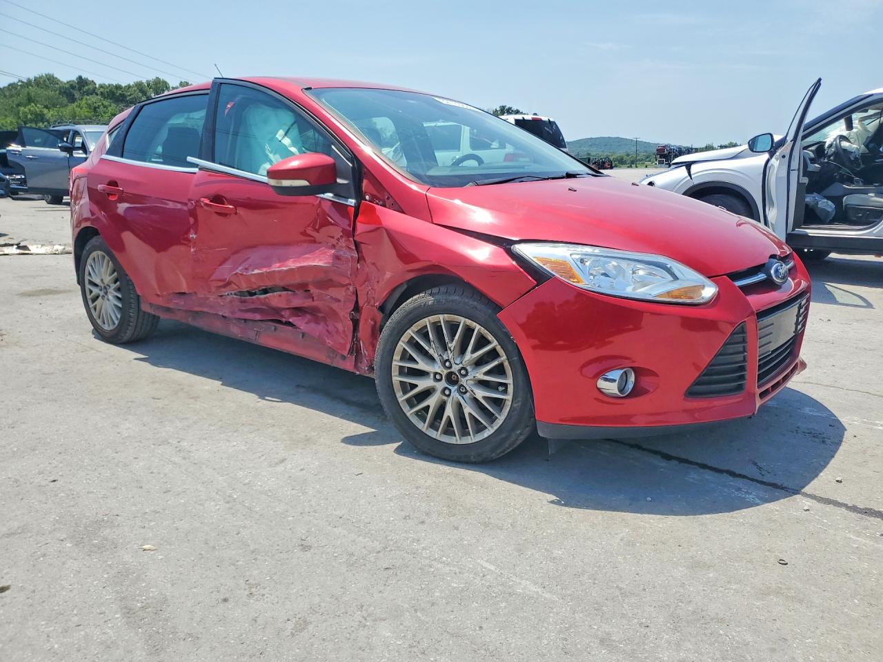 2012 Ford Focus Sel Red vin: 1FAHP3M21CL308637