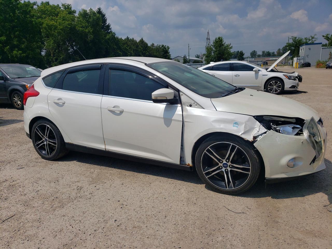 2012 Ford Focus Sel White vin: 1FAHP3M21CL344795