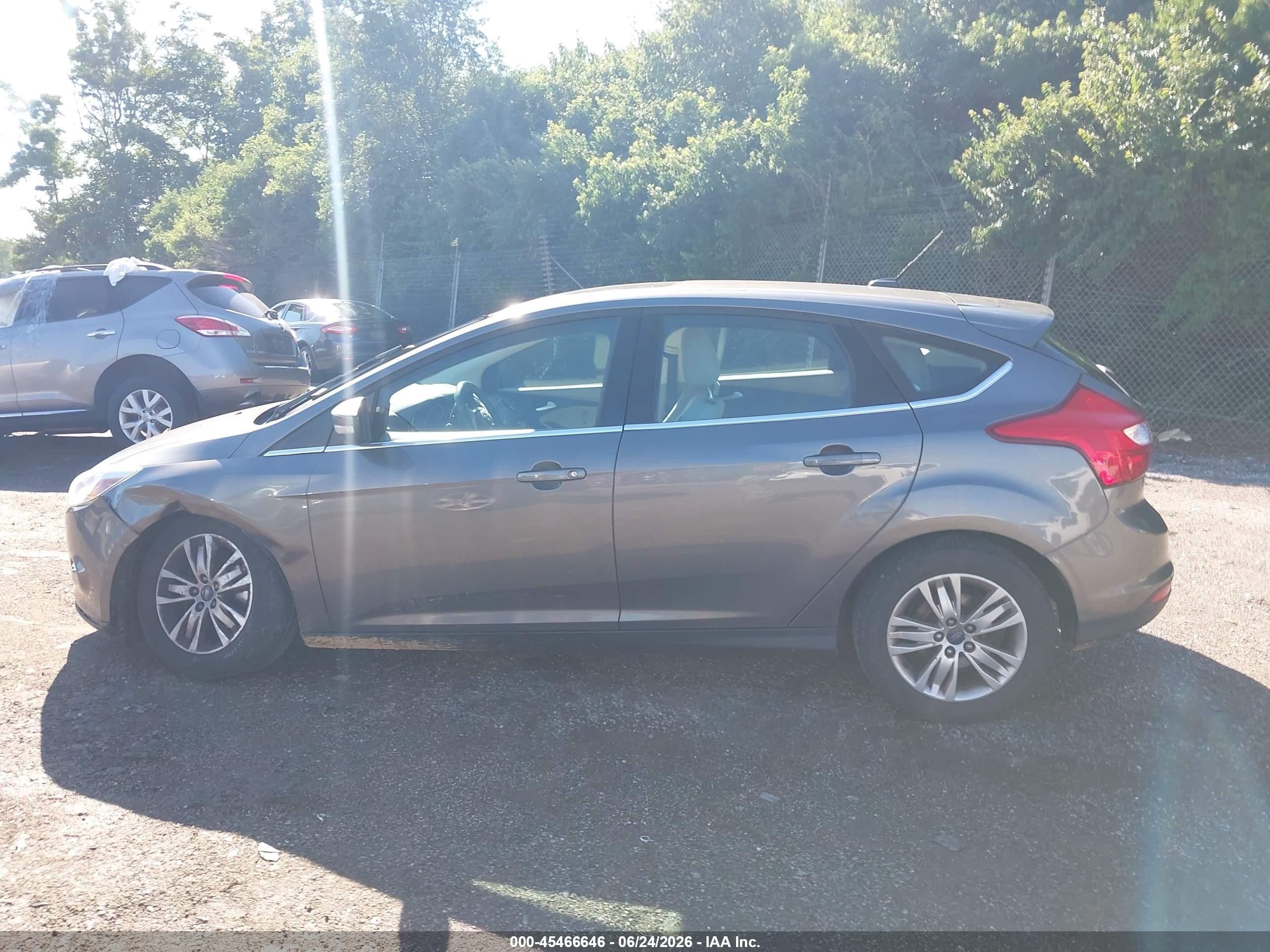 2012 Ford Focus Sel Gray vin: 1FAHP3M21CL345932