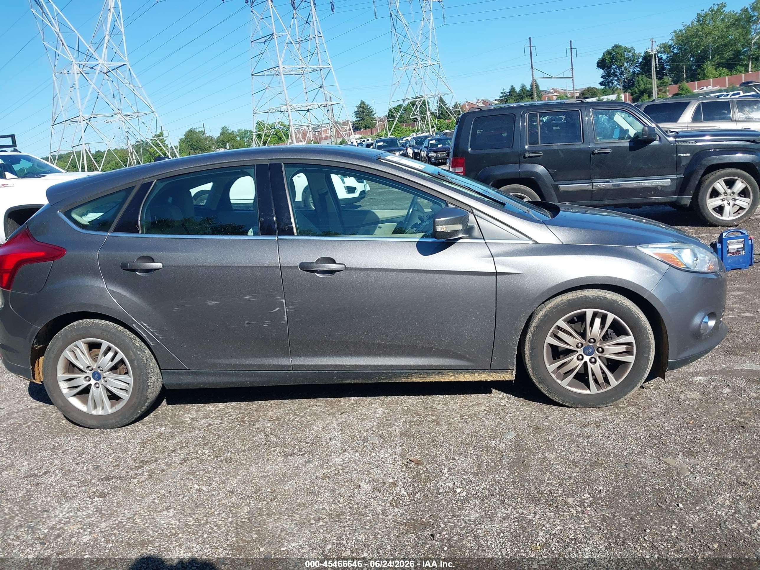 2012 Ford Focus Sel Gray vin: 1FAHP3M21CL345932