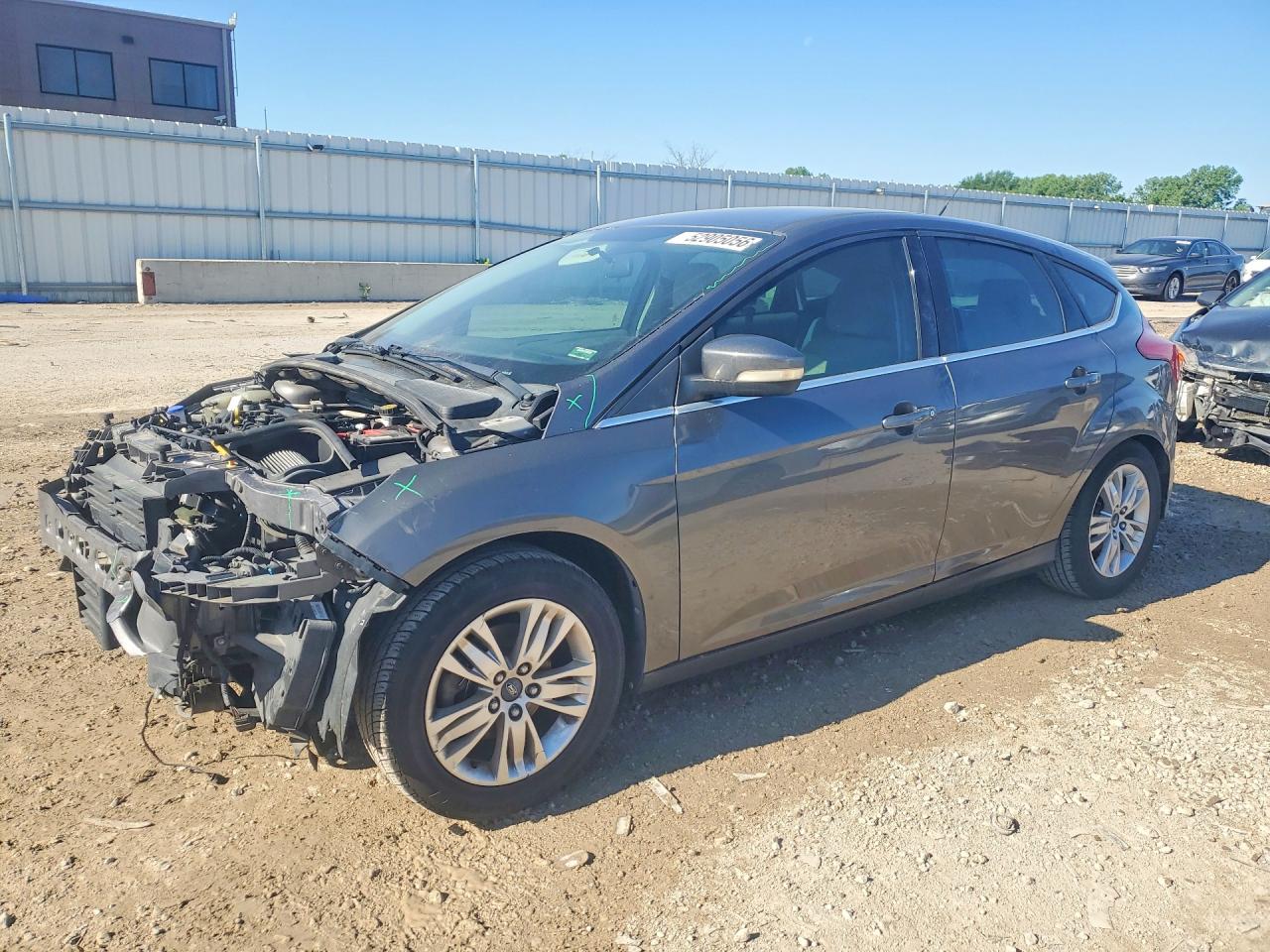 2012 Ford Focus Sel Gray vin: 1FAHP3M21CL429975