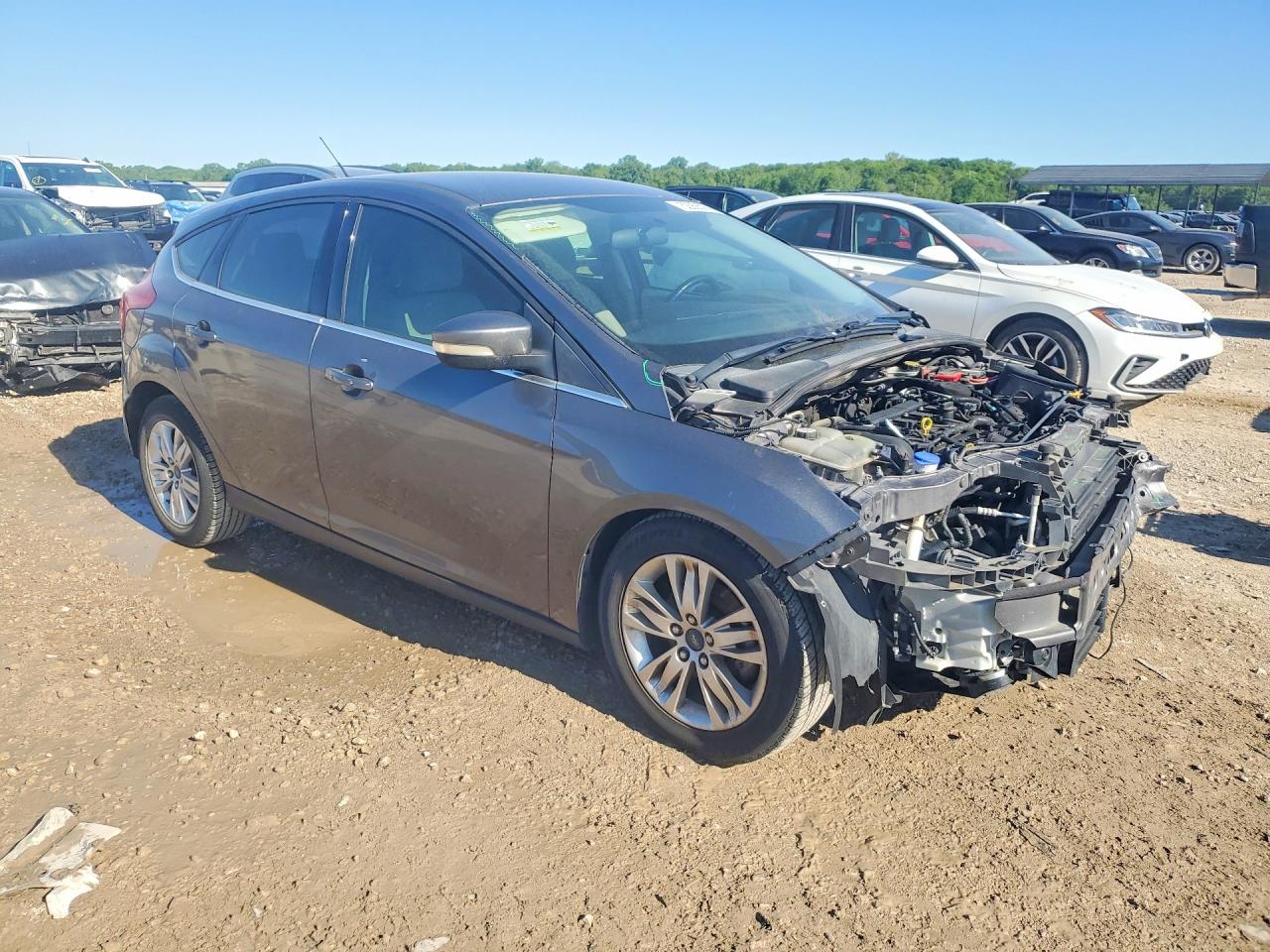 2012 Ford Focus Sel Серый vin: 1FAHP3M21CL429975