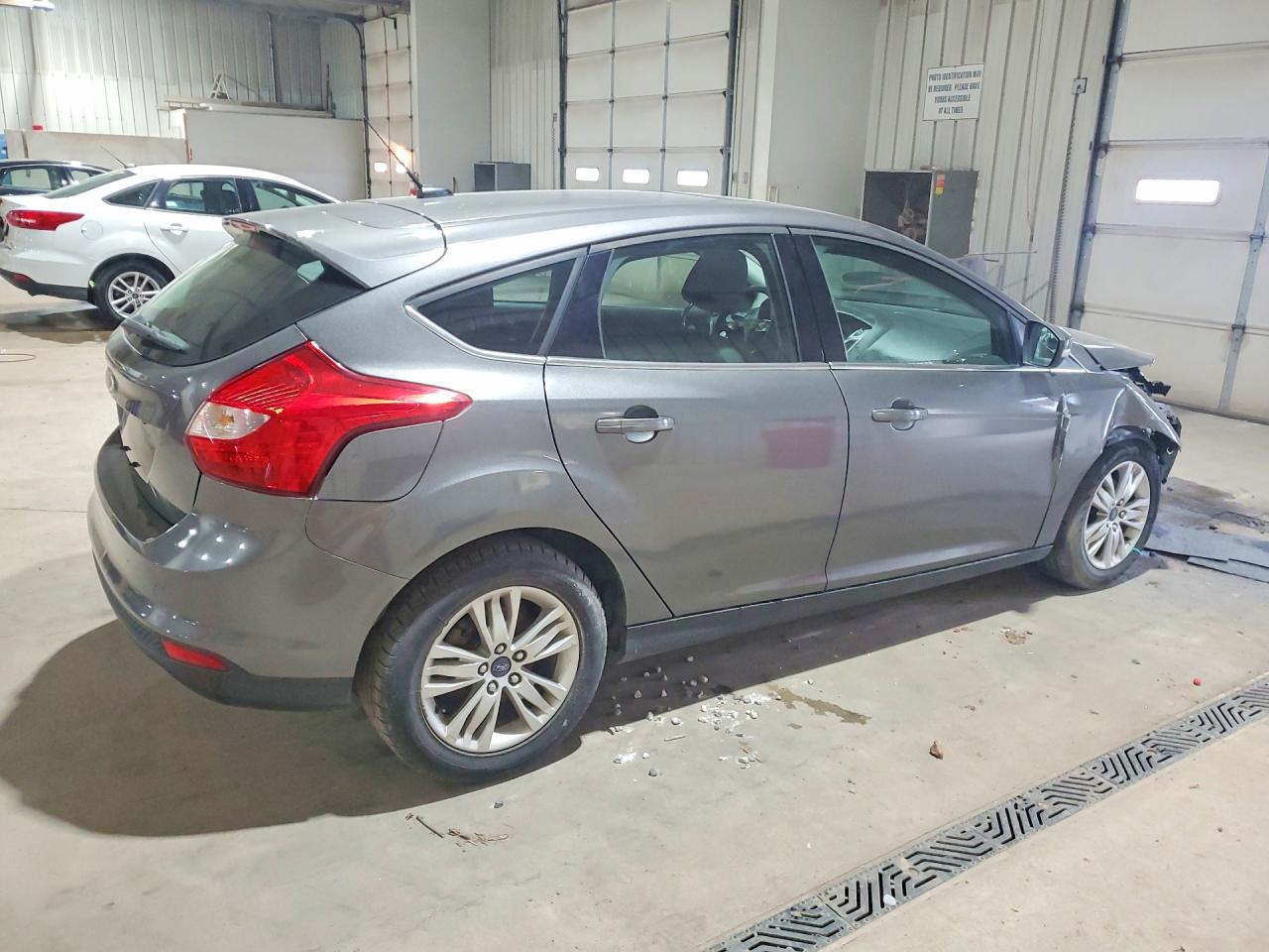 2012 Ford Focus Sel Gray vin: 1FAHP3M22CL210636