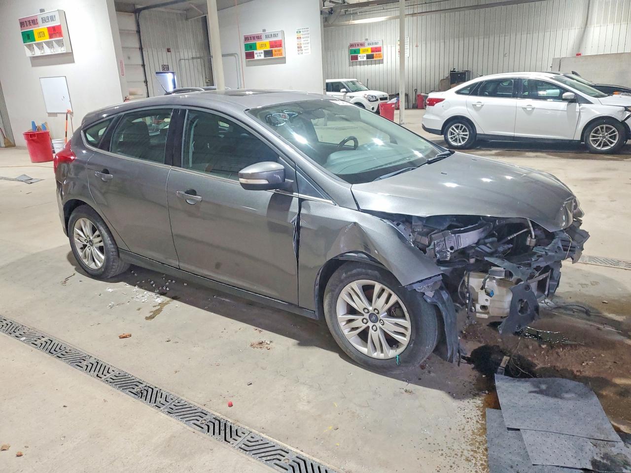 2012 Ford Focus Sel Gray vin: 1FAHP3M22CL210636