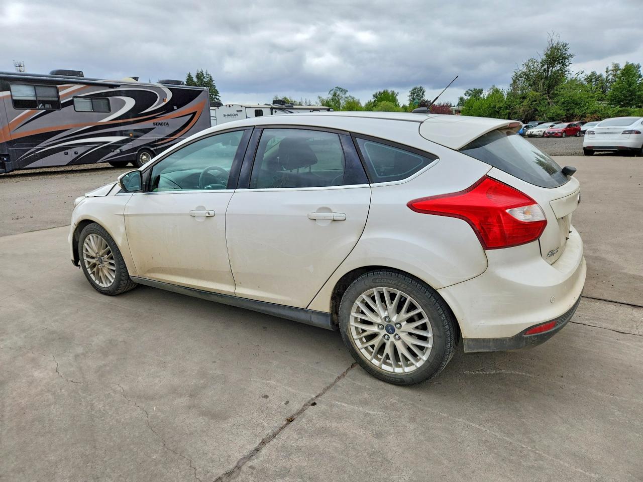 2012 Ford Focus Sel White vin: 1FAHP3M22CL423103