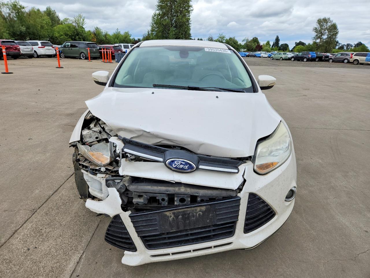 2012 Ford Focus Sel White vin: 1FAHP3M22CL423103