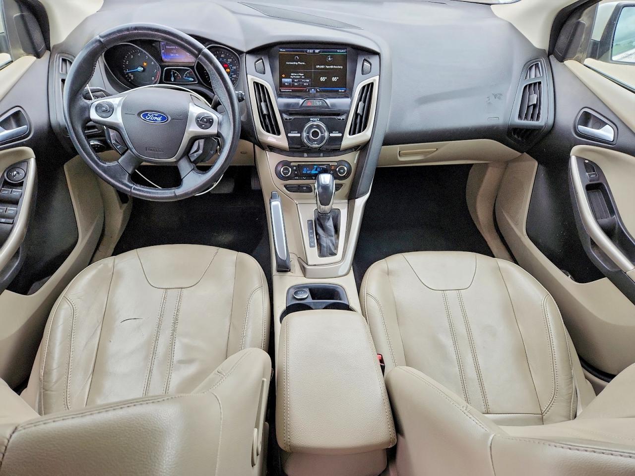 2012 Ford Focus Sel White vin: 1FAHP3M22CL423103