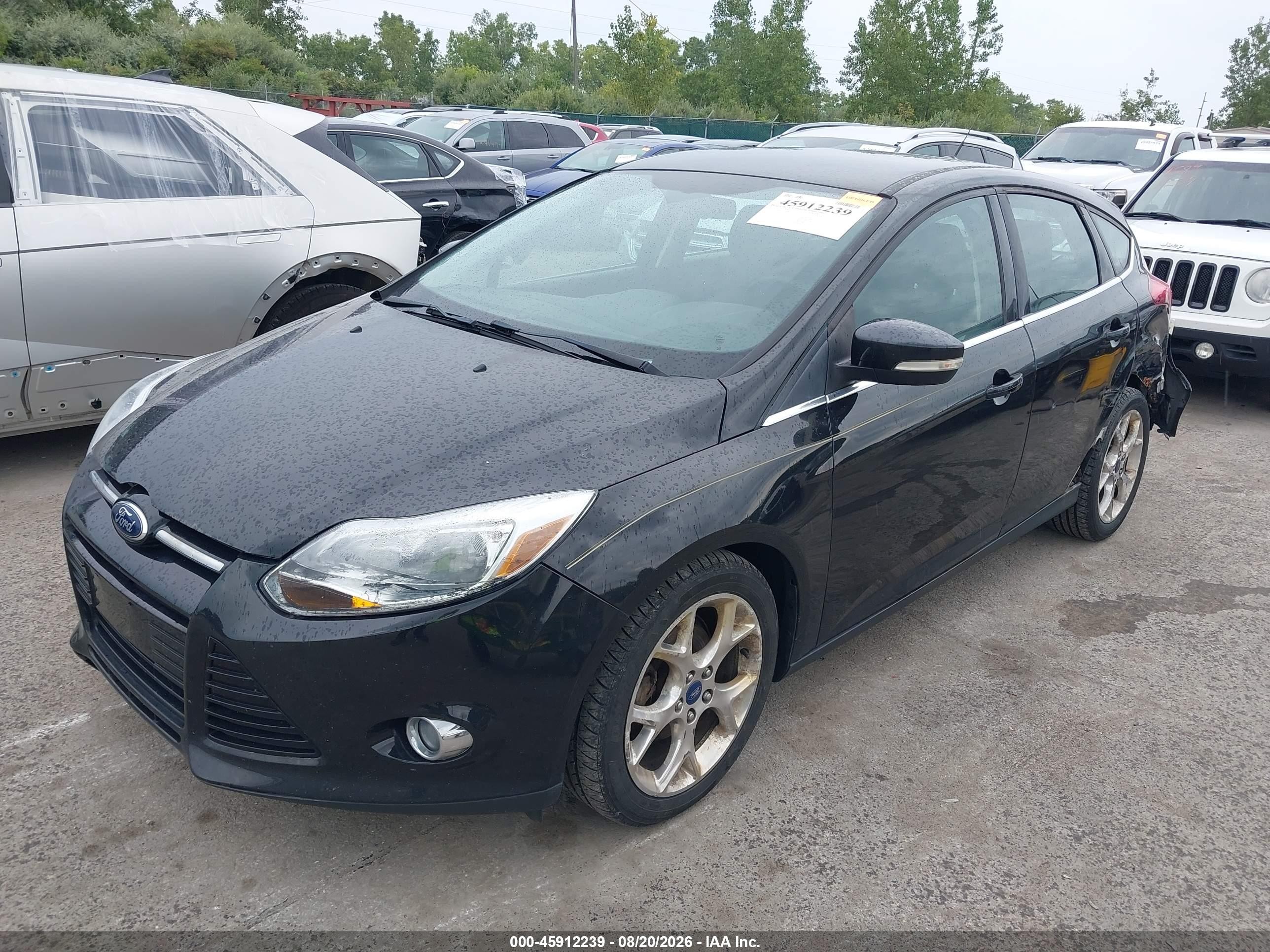 2012 Ford Focus Sel Black vin: 1FAHP3M22CL478814