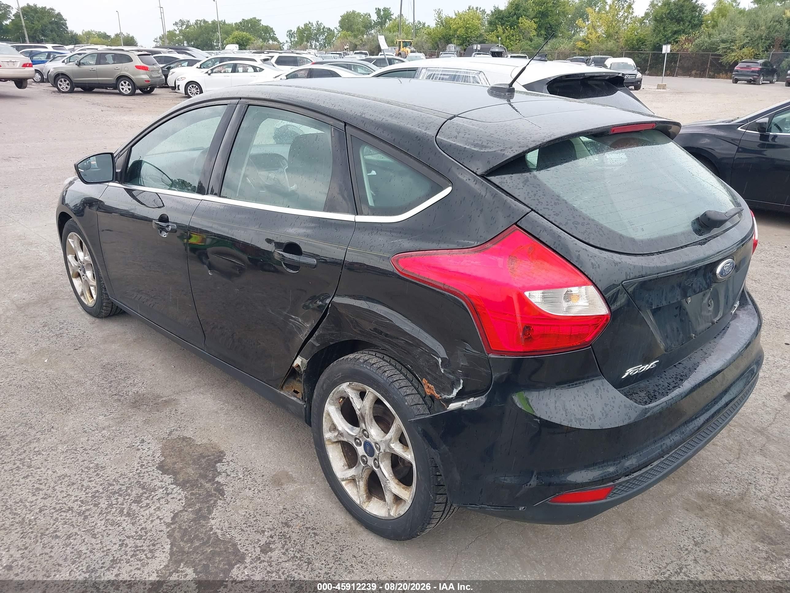 2012 Ford Focus Sel Black vin: 1FAHP3M22CL478814