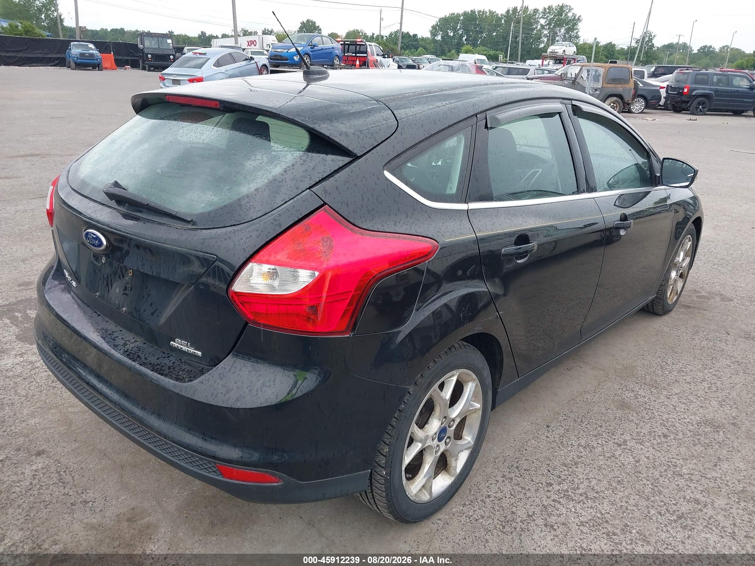 2012 Ford Focus Sel Black vin: 1FAHP3M22CL478814