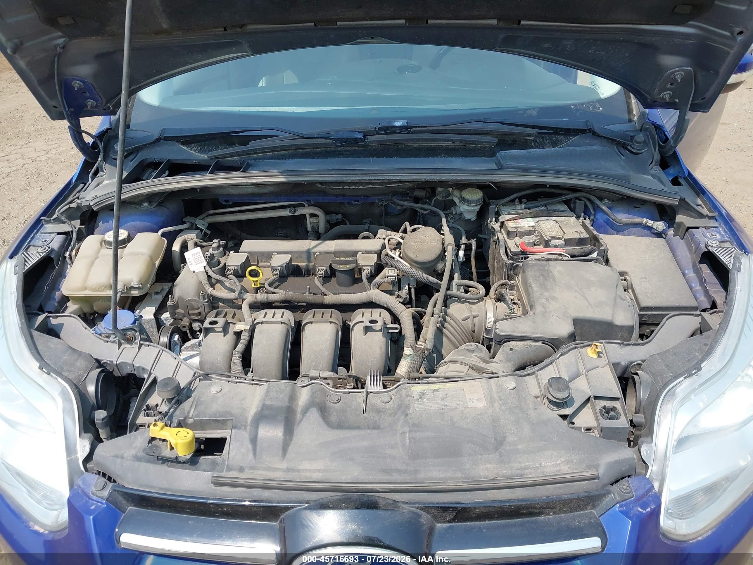 2012 Ford Focus Sel Blue vin: 1FAHP3M23CL427029