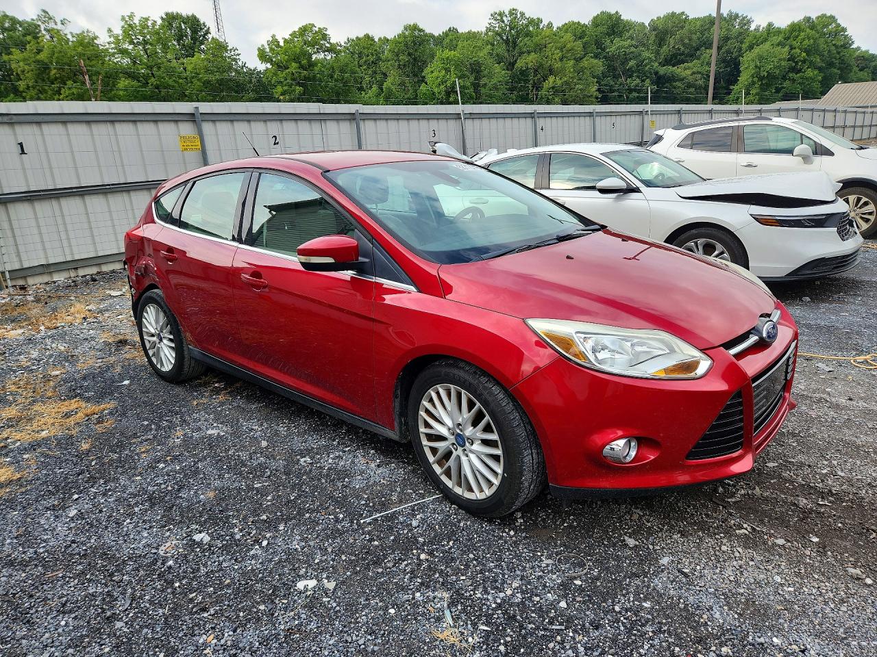 2012 Ford Focus Sel Red vin: 1FAHP3M24CL144915