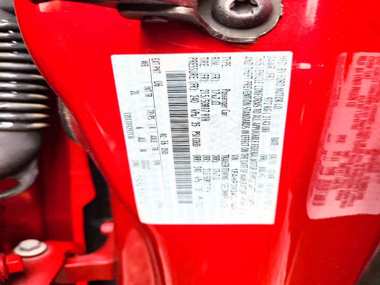 2012 Ford Focus Sel Red vin: 1FAHP3M24CL144915