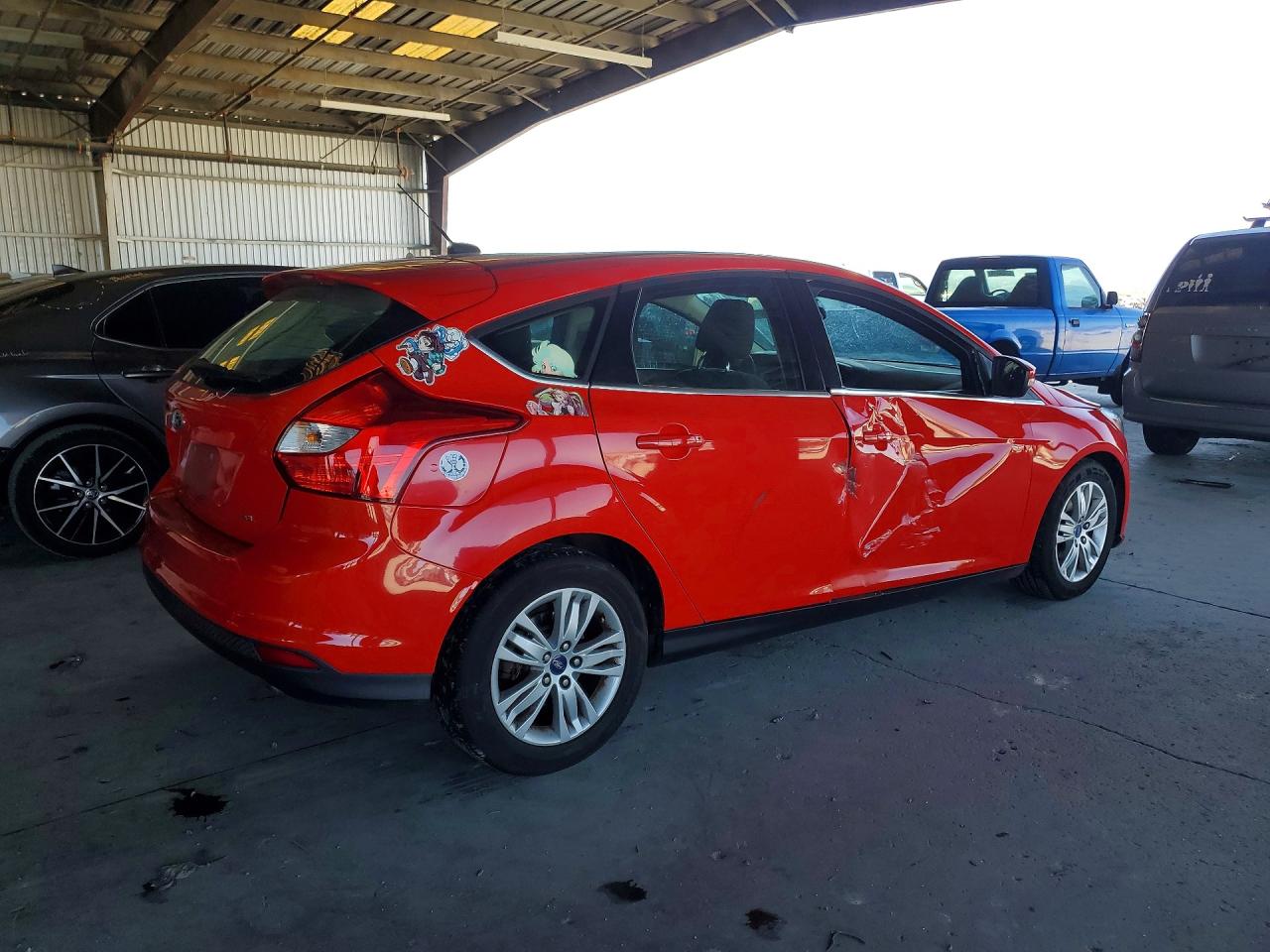 2012 Ford Focus Sel Red vin: 1FAHP3M24CL200397