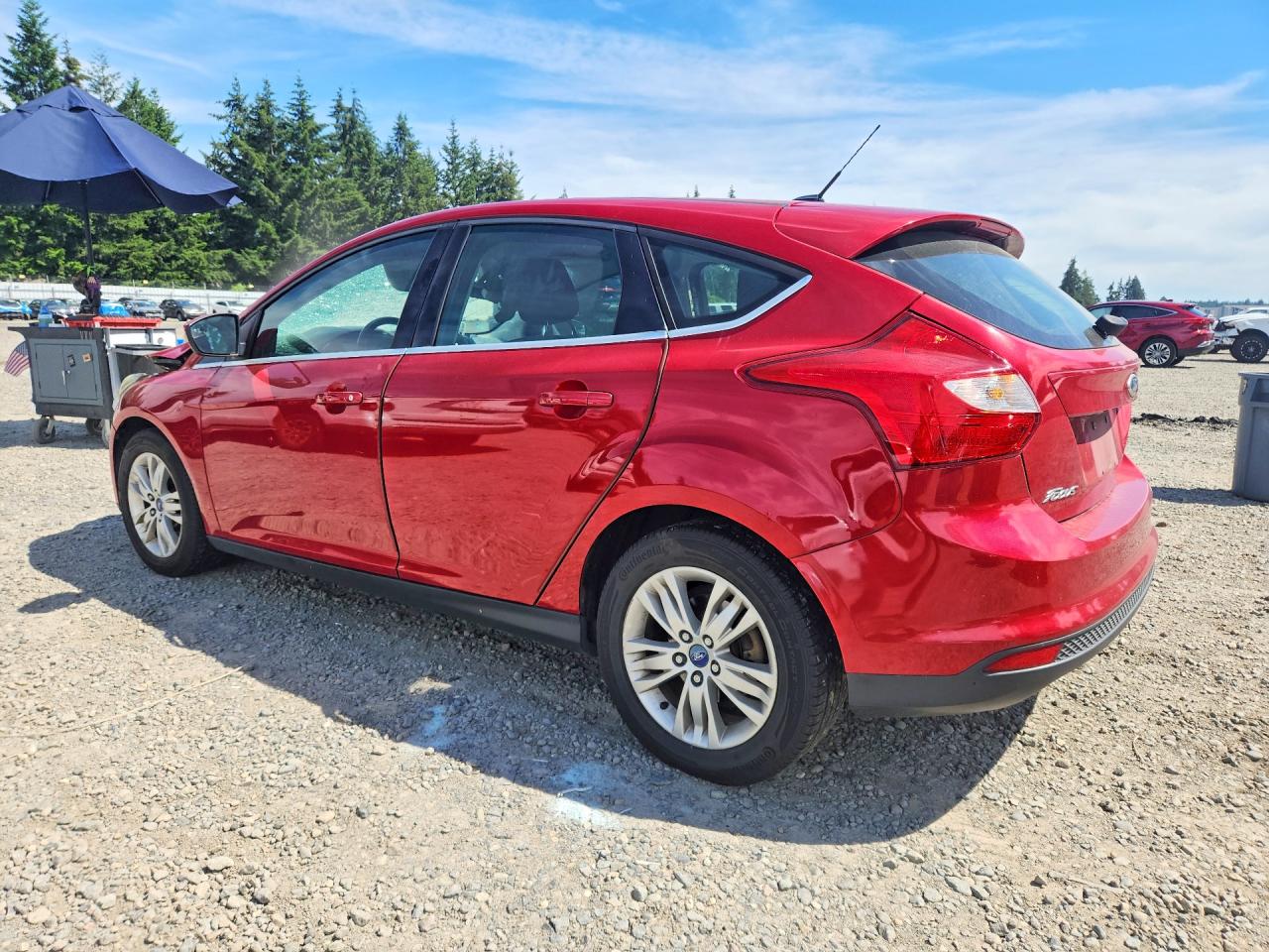 2012 Ford Focus Sel Red vin: 1FAHP3M24CL236784