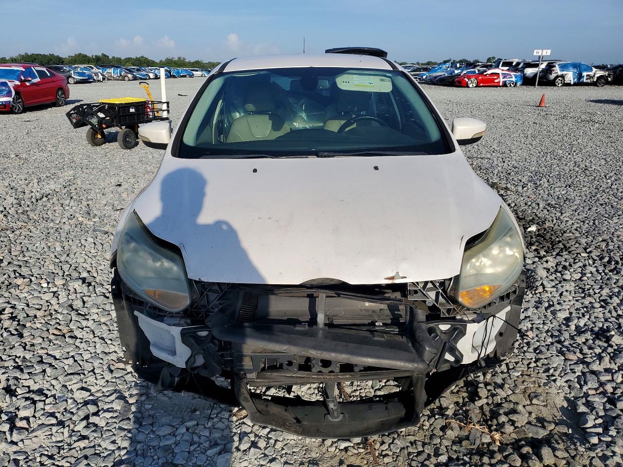 2012 Ford Focus Sel Белый vin: 1FAHP3M24CL420476
