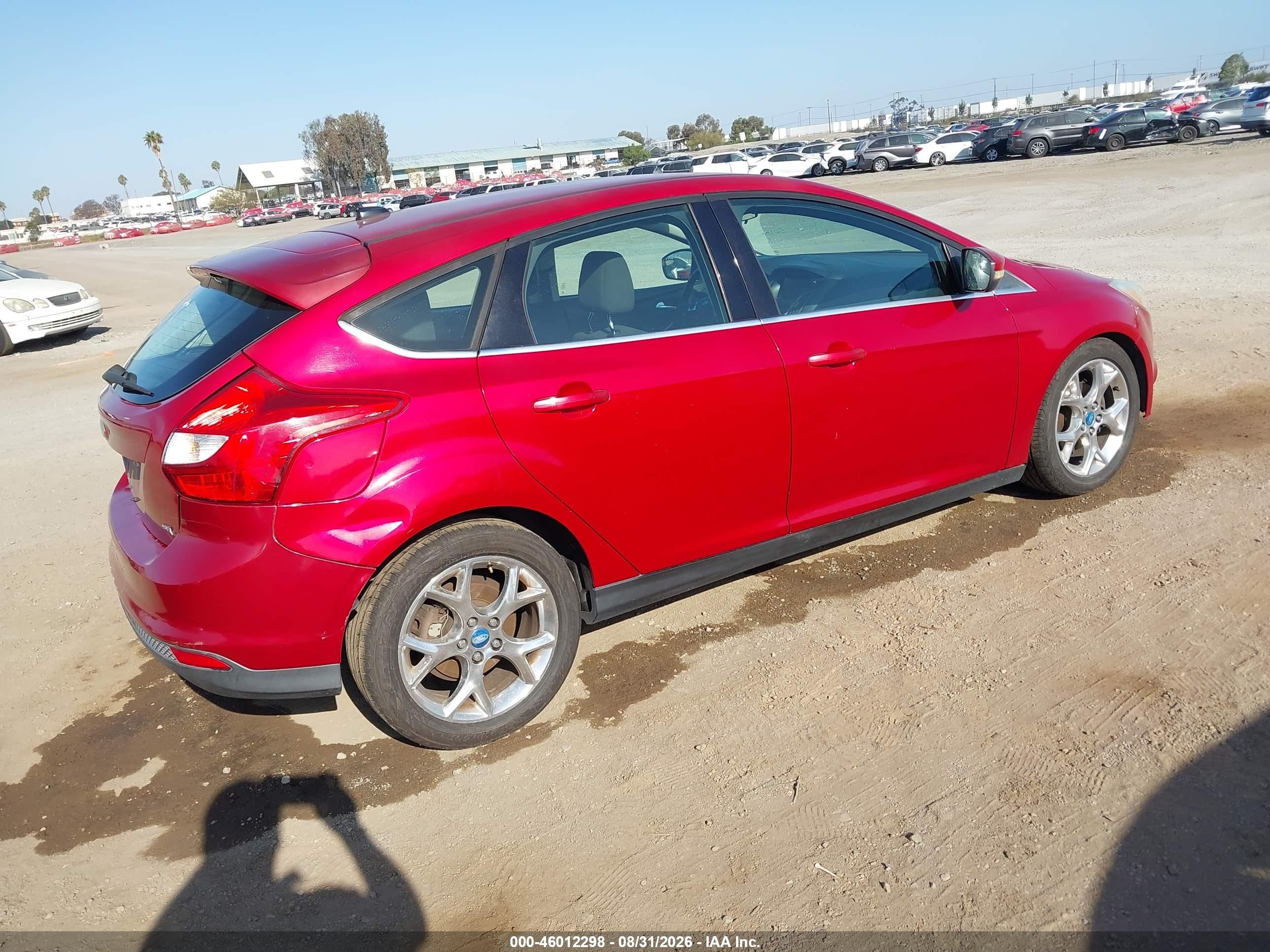 2012 Ford Focus Sel Red vin: 1FAHP3M25CL105105