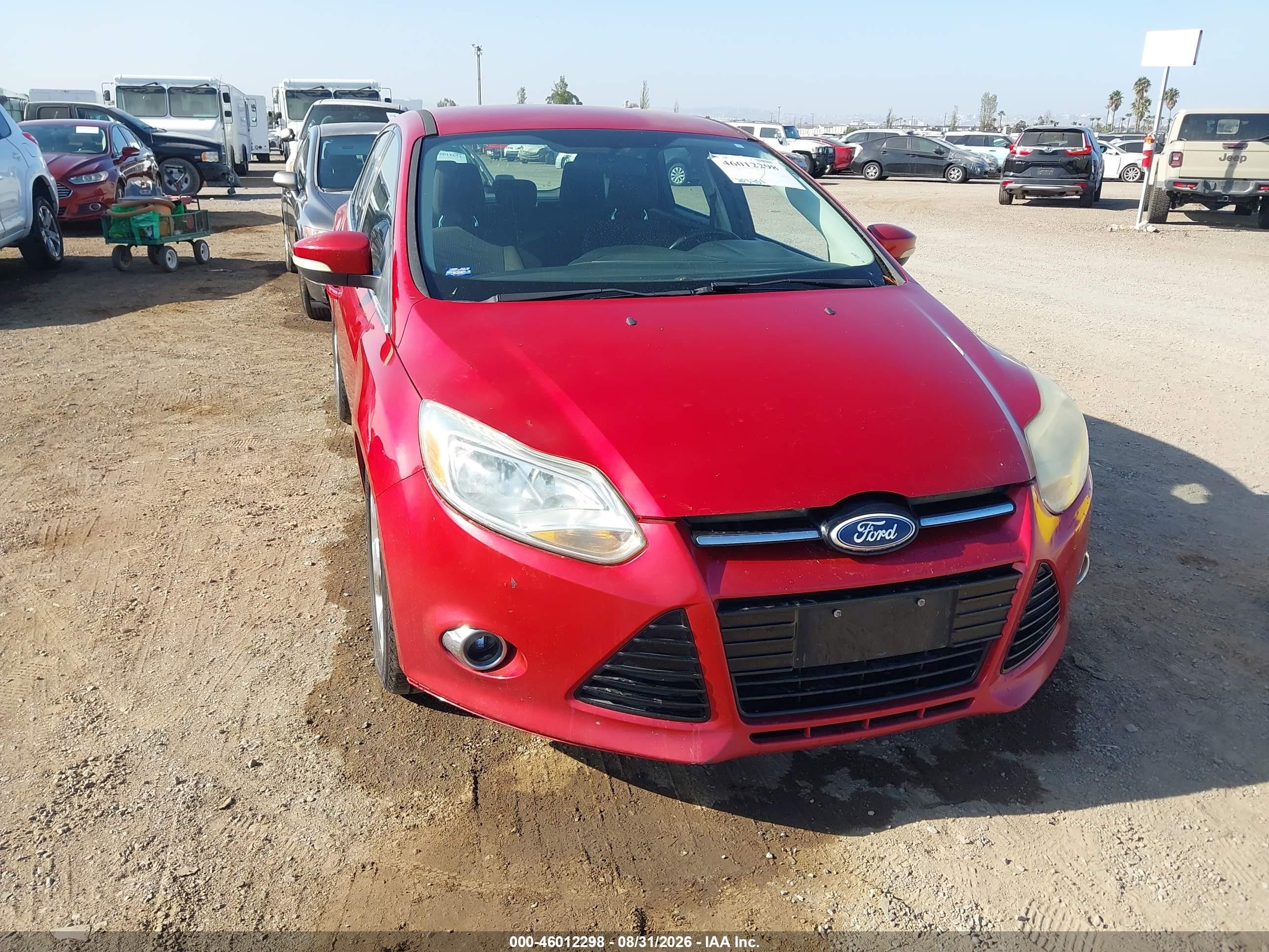 2012 Ford Focus Sel Red vin: 1FAHP3M25CL105105